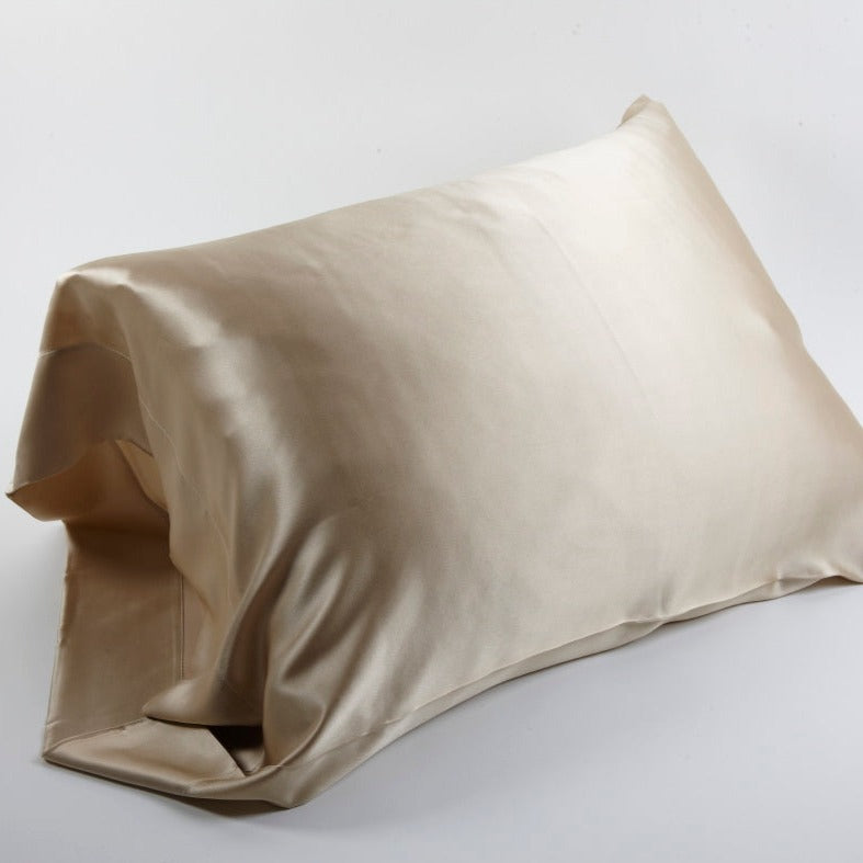 Luxury Charmeuse Pillowcases - Silky Soft 100% Mulberry Silk Pillow Covers for Hair & Skin Care - Perfect for Bedroom, Spa, and Travel Use