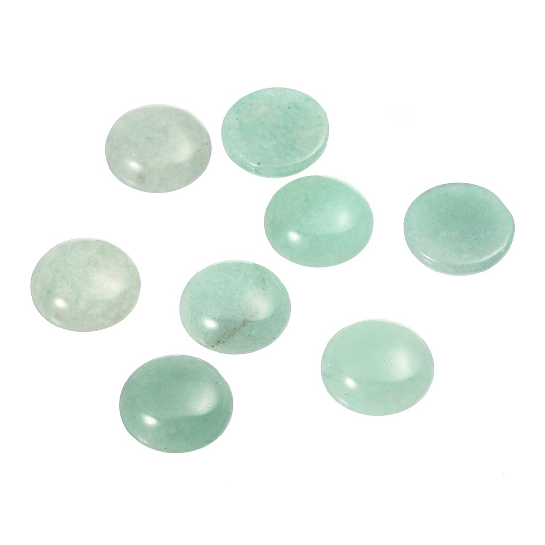 20mm Green Aventurine Cabochon Gemstone Beads - Pack of 20 Flat Back Stones for Jewelry Making, DIY Crafts & Base Settings | Perfect for Necklaces, Bracelets & Home Decor
