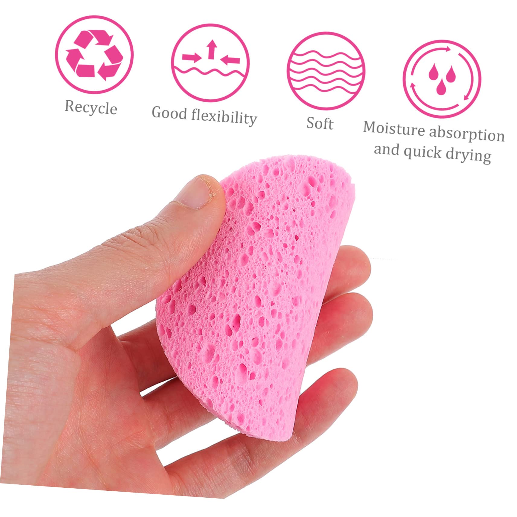 Beautyful 2-Pack Round Makeup Sponges - 100pcs Cellulose Makeup Remover Sponges, Gentle & Non-Irritating for Sensitive Skin | Perfect for Daily Makeup Removal, Blending & Touch-Ups