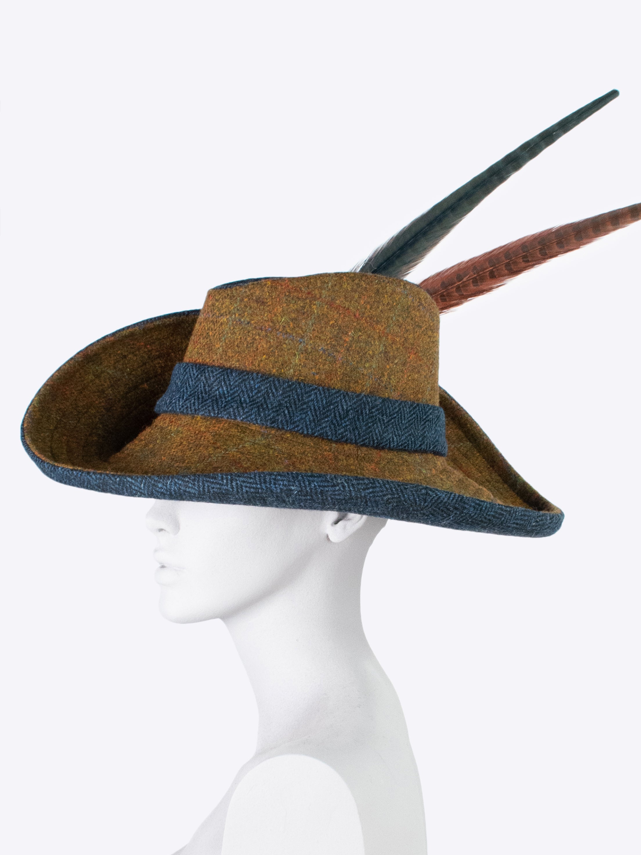 Water Resistant Wide Brim Sun Hat for Women - UPF 50+ UV Protection, Rust & Navy Blue - Perfect for Beach, Gardening, and Outdoor Activities