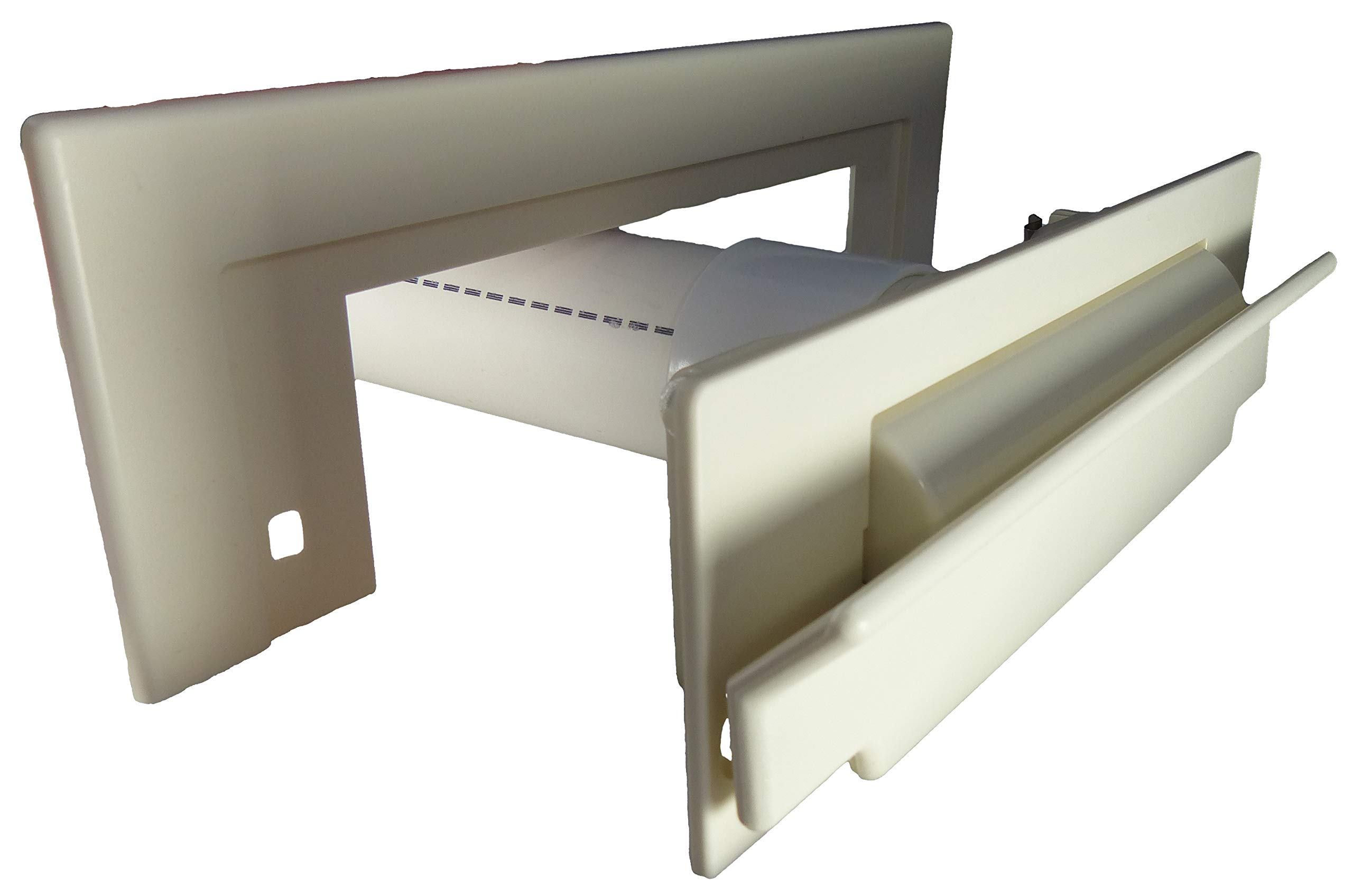 Central Vacuum Sweep Inlet Valve - Almond CanSweep Dustpan Valve for Under Counter & Baseboard Installation | Perfect for Home Cleaning Systems & Central Vacuum Maintenance