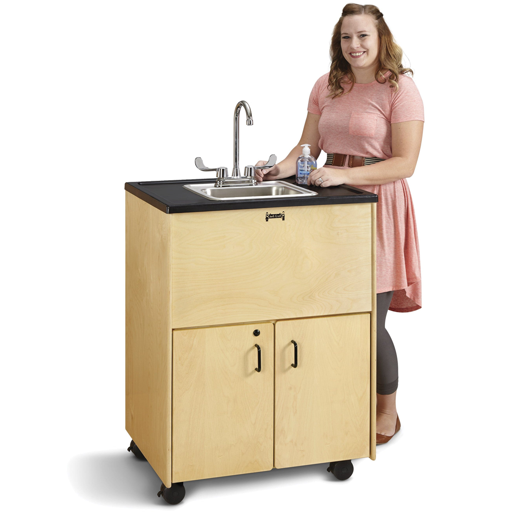 Jonti Craft Clean Hands Helper 1373JC - Kids Hand Washing Station for Classrooms & Daycares - Perfect for Preschool Hygiene & Montessori Learning Activities
