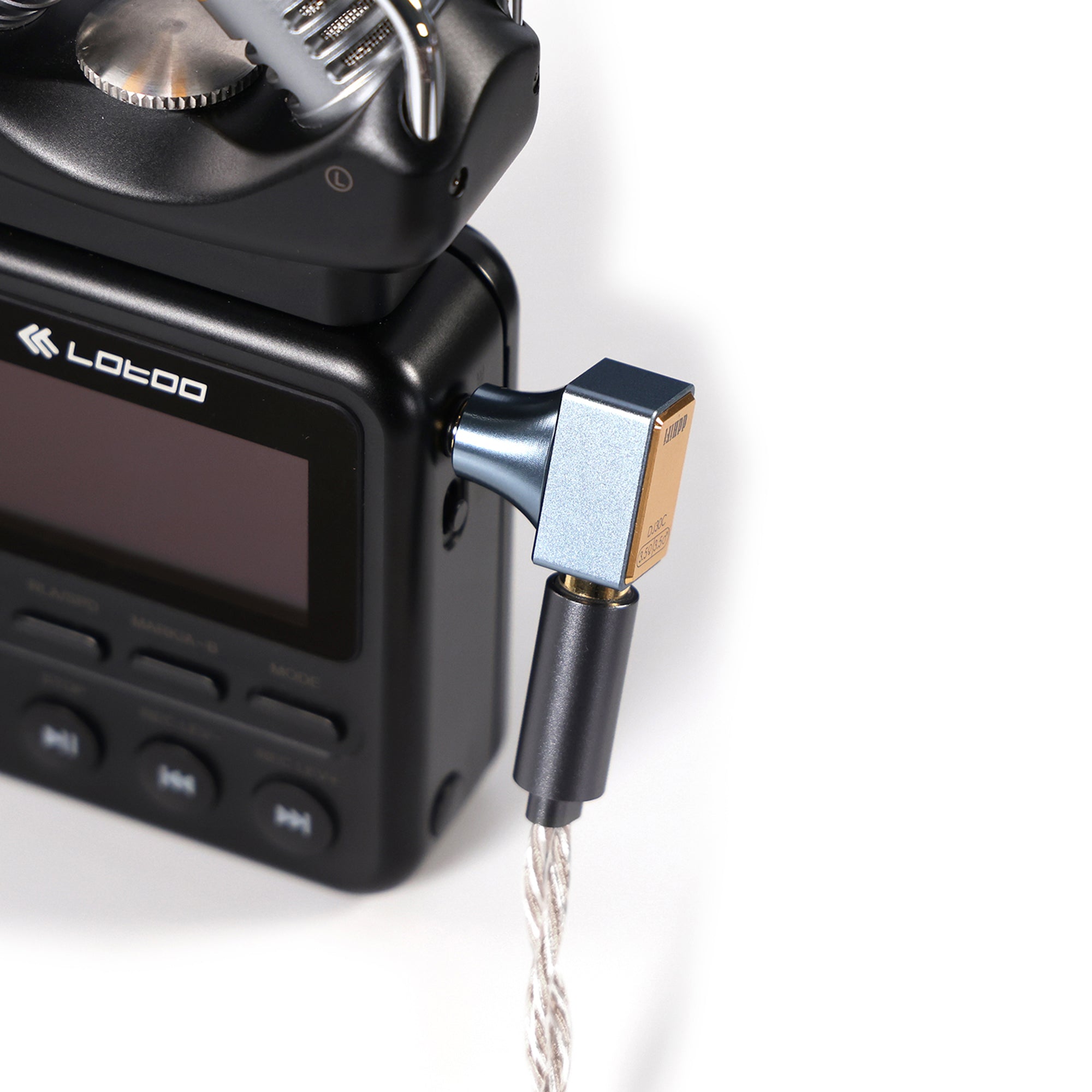 ddHiFi DJ30C 3.5mm Female to Male Audio Adapter - High Quality Gold Plated Connector for Headphones, Speakers & Music Devices | Perfect for Home, Studio & Travel Use