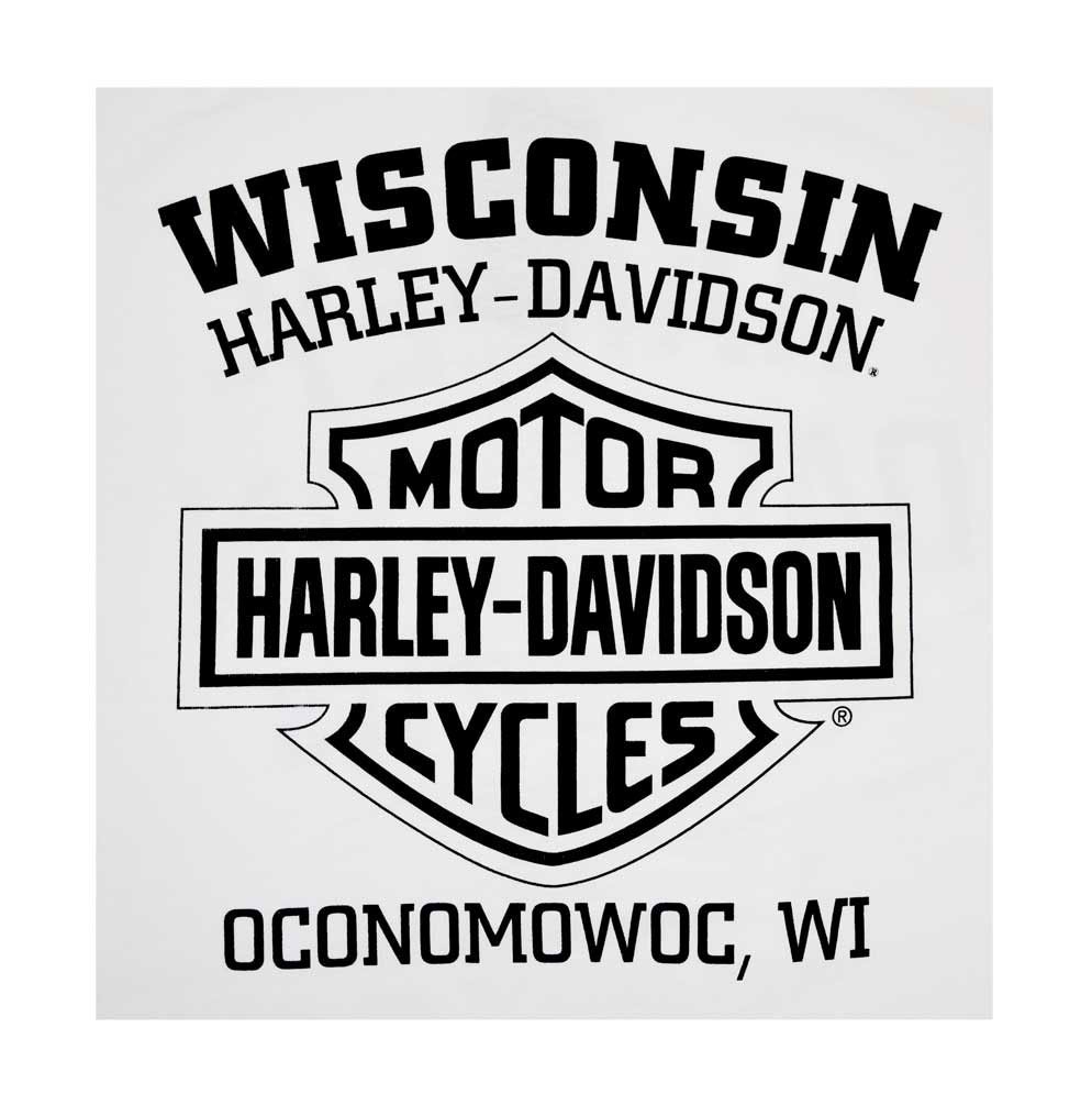 Harley-Davidson Men's Long Sleeve Orange Bar & Shield Black T-Shirt 30291744 - Motorcycle Riding, Casual Wear & Biker Events