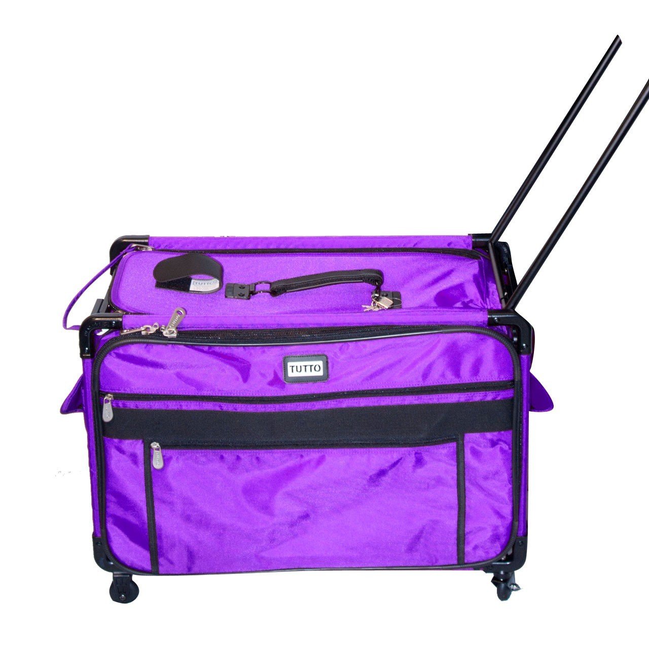 Tutto 1XL Purple Monster Machine Rolling Luggage Bag - Perfect for Kids Travel, School Trips & Theme Park Adventures