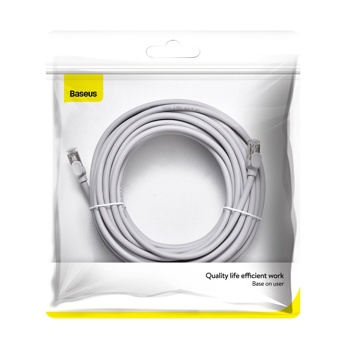 Baseus Cat6 Ethernet Cable 15m - High Speed RJ45 Gigabit Network Patch Cable (6 Types) for Home Office, Gaming & Streaming