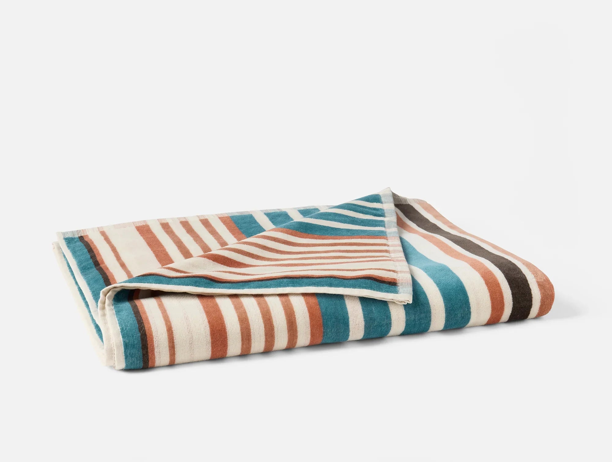 Premium Organic Cotton Beach Towel with Stripe Design - Soft, Absorbent & Quick-Drying for Pool, Sand & Sunbathing | Eco-Friendly Summer Essential