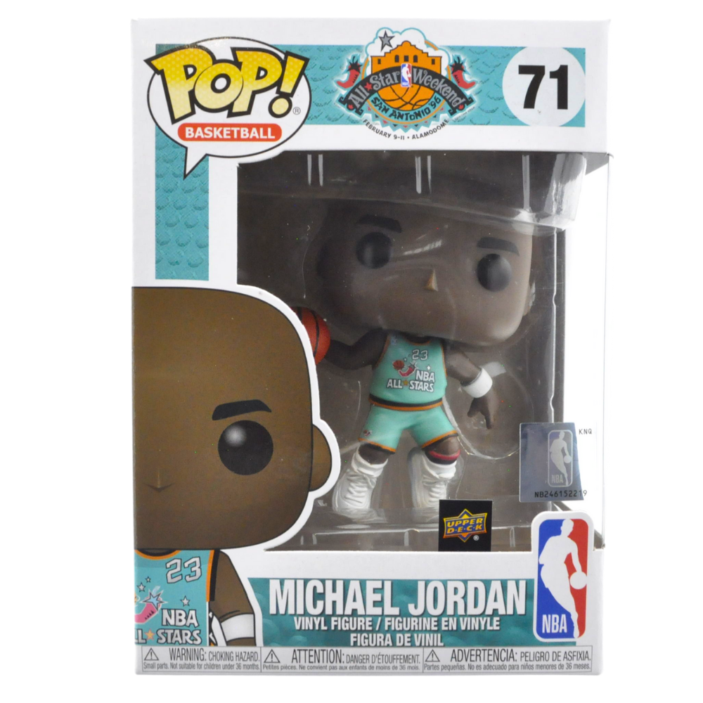 Funko Pop! Michael Jordan NBA All-Star Slam Dunk Chicago Bulls Figure - Upper Deck Exclusive Collectible for Sports Fans & Memorabilia Enthusiasts