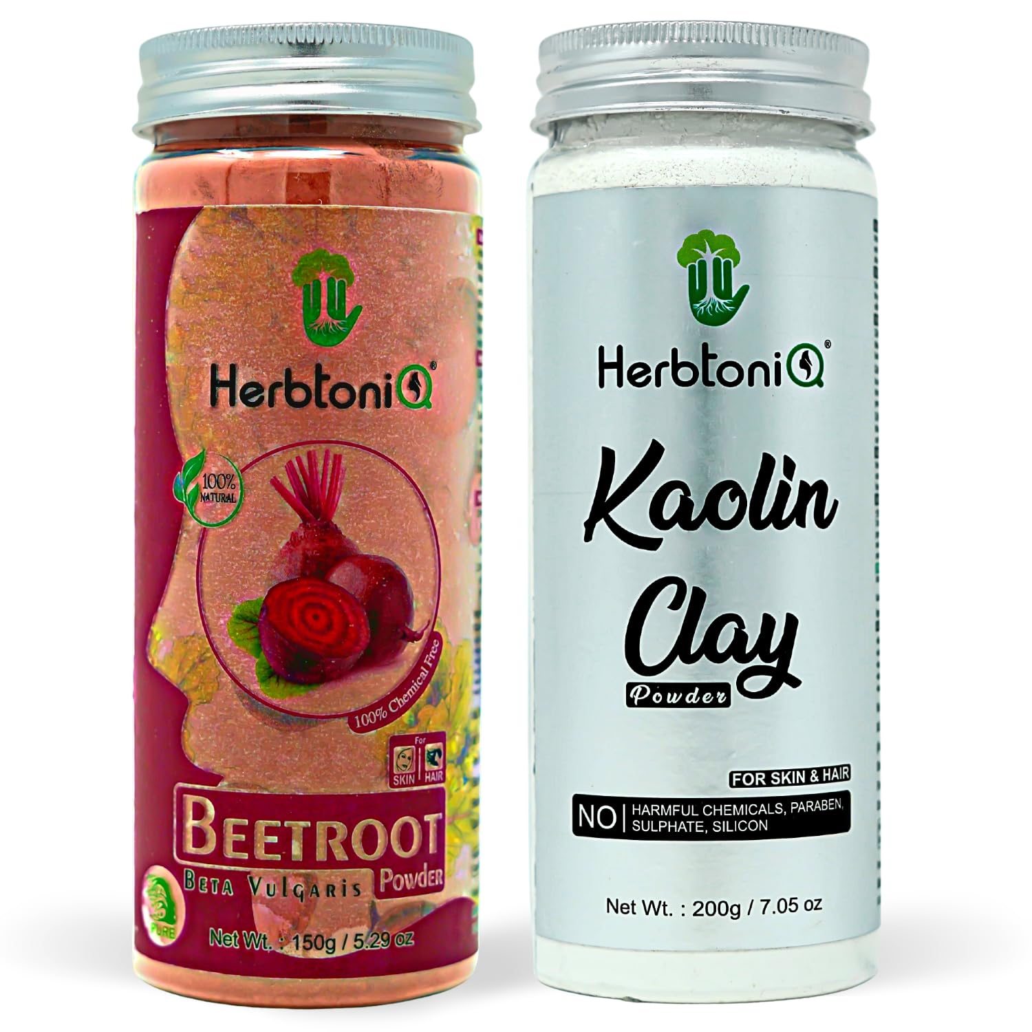 Organic Beetroot Powder & Kaolin Clay Face & Hair Mask for Glowing Skin & Shiny Hair | 100% Natural Unisex Beauty Treatment | 350g | DIY Skincare & Hair Care at Home