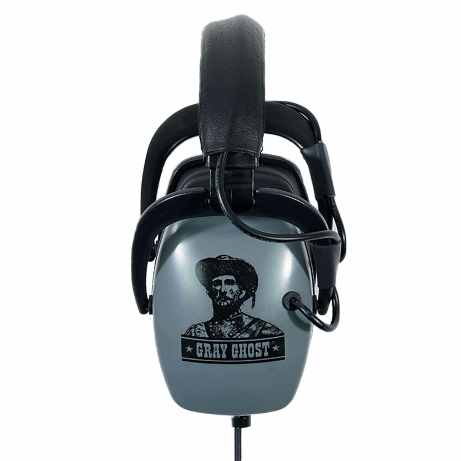DetectorPro Gray Ghost Deep Woods Platinum Headphones with 1/4 Angle Plug - Professional Metal Detecting Headphones for Treasure Hunting & Outdoor Adventures