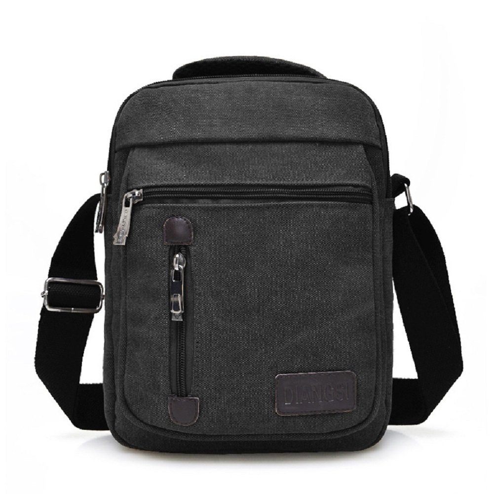 ZJINGZ Canvas Crossbody Shoulder Purse - Stylish Everyday Satchel & Messenger Bag for Women, iPad Travel Bag (Perfect for Work, School, Shopping & Travel)