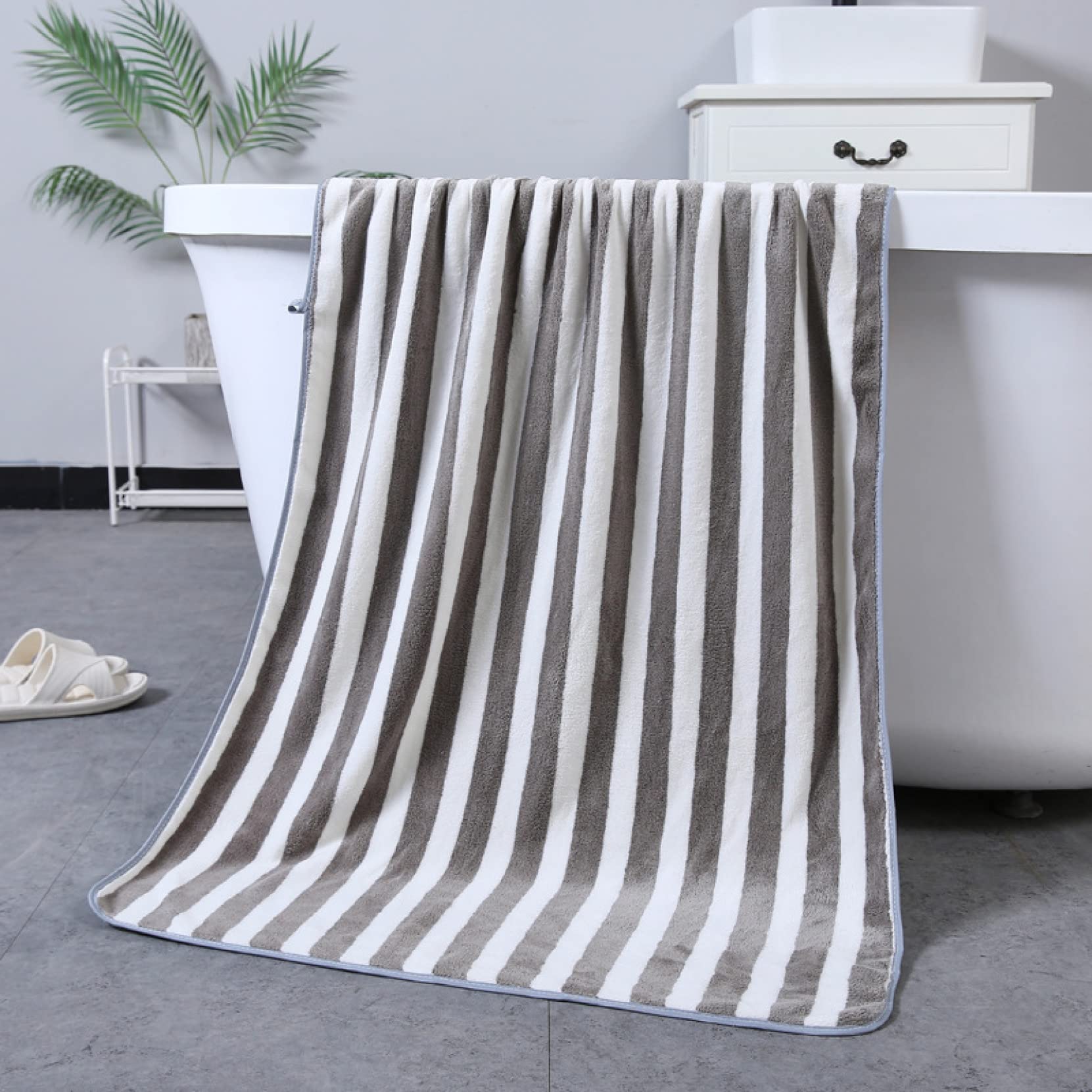 ChyJoey Coral Fleece Beach Towel Blanket - Ultra Lightweight & Quick Dry Bath Towel for Women, Men, Kids - Perfect for Swimming, Picnics, Camping & Outdoor Activities
