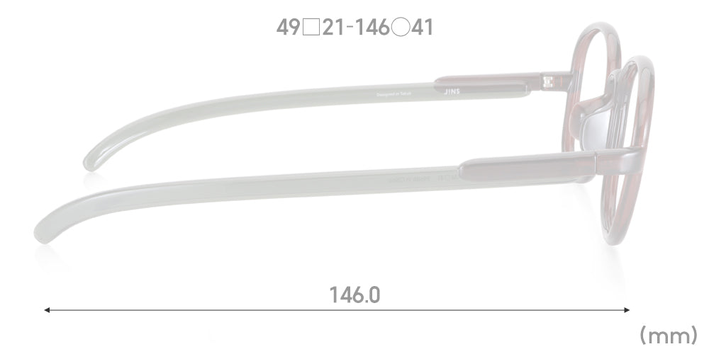 JINS x Patricia Urquiola 030 384 Eyeglasses - Stylish Designer Frames for Men & Women - Perfect for Office, Reading, and Fashion Accessories