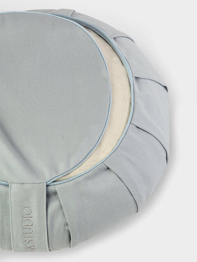 Organic Buckwheat Zafu Meditation Cushion - Round Yoga Pillow for Comfortable Seating, Posture Support & Zen Practice - Perfect for Home, Studio & Meditation Spaces