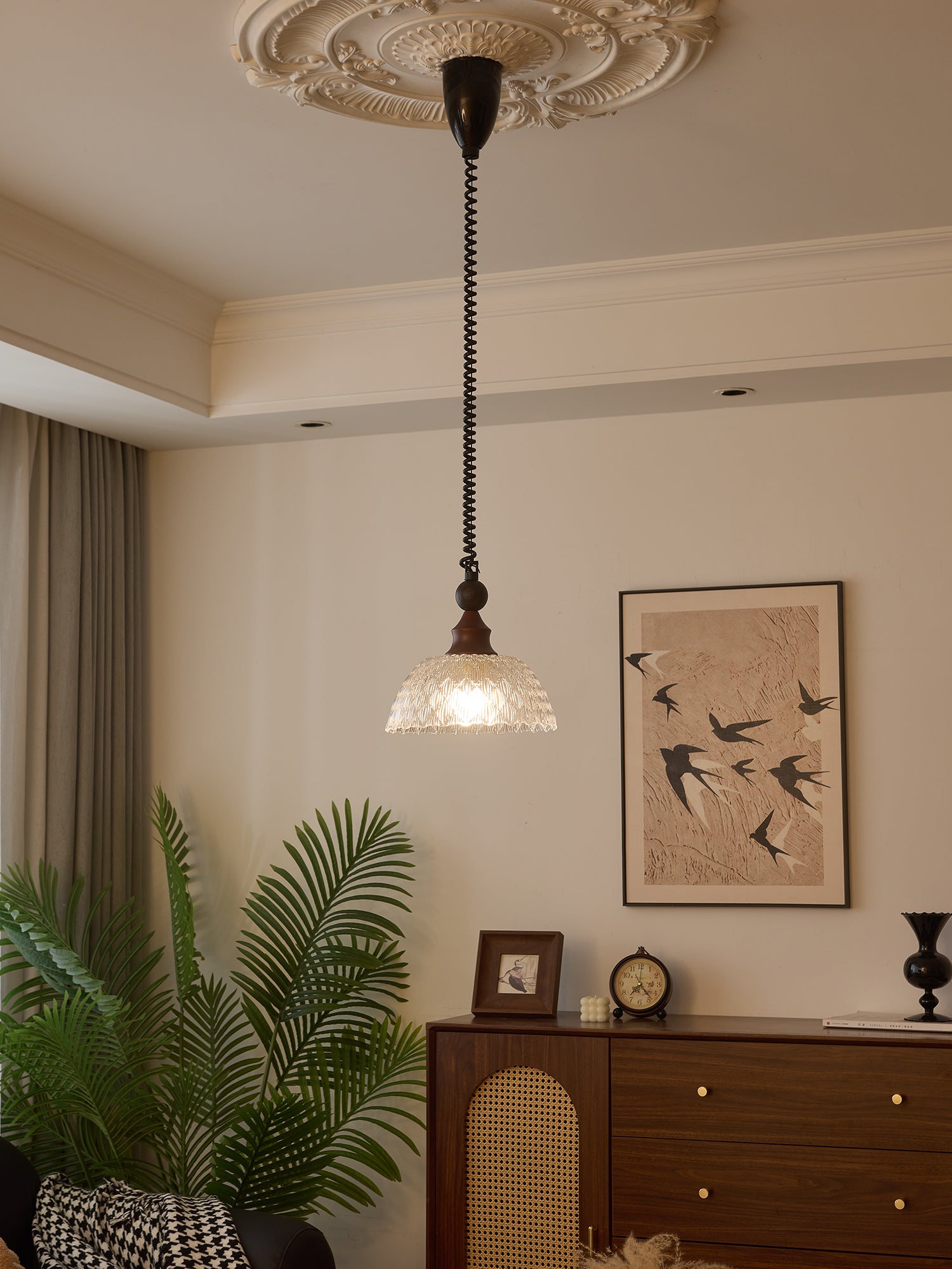 Monet Pendant Lamp - Modern Glass Hanging Light Fixture for Kitchen Island, Dining Room & Bedroom | Elegant Home Decor Lighting