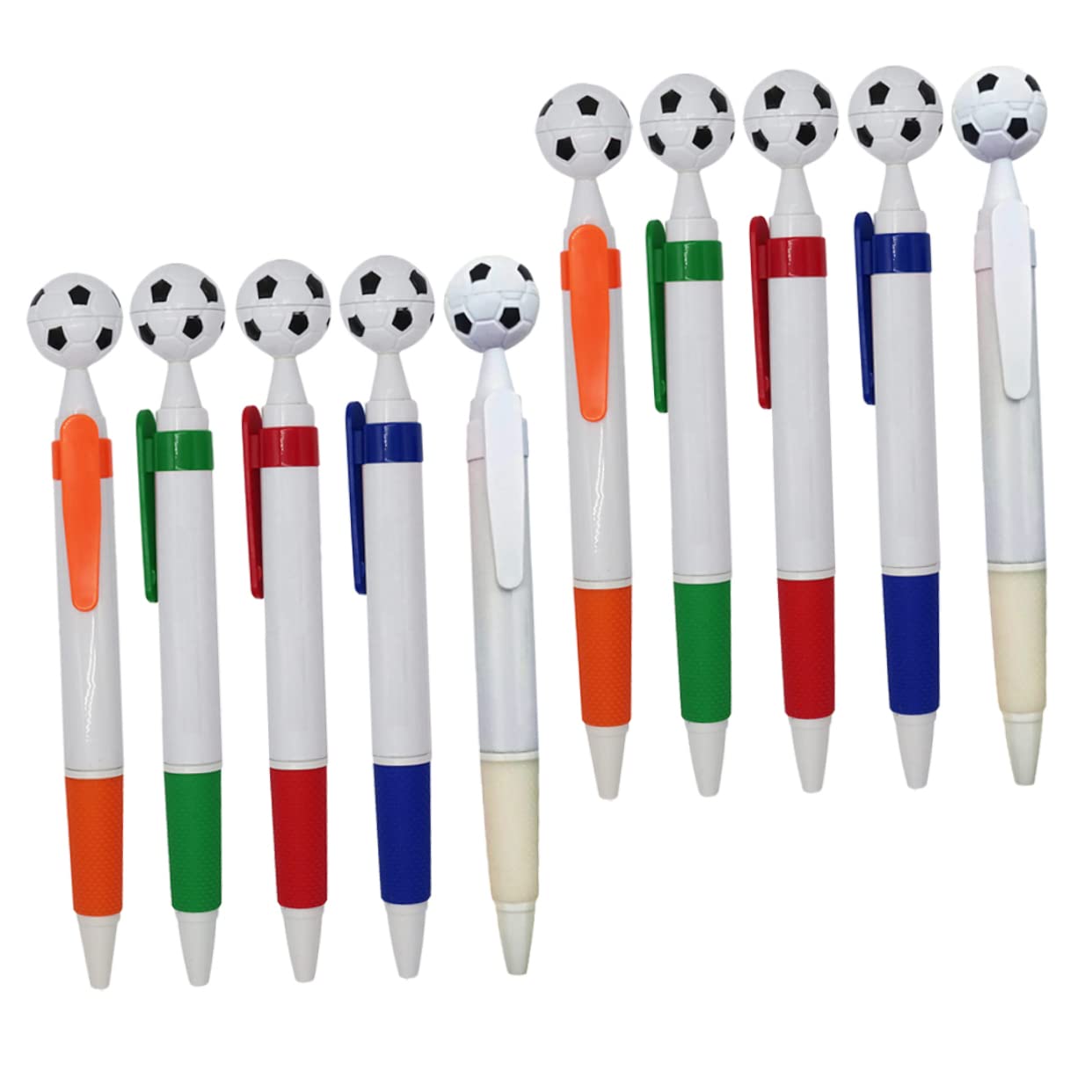 DIYEAH 30-Pack Soccer Ballpoint Pens - Bulk Football Themed Office Pens for Coworkers, Teachers & Students - Great for Gifts, School Supplies & Office Use