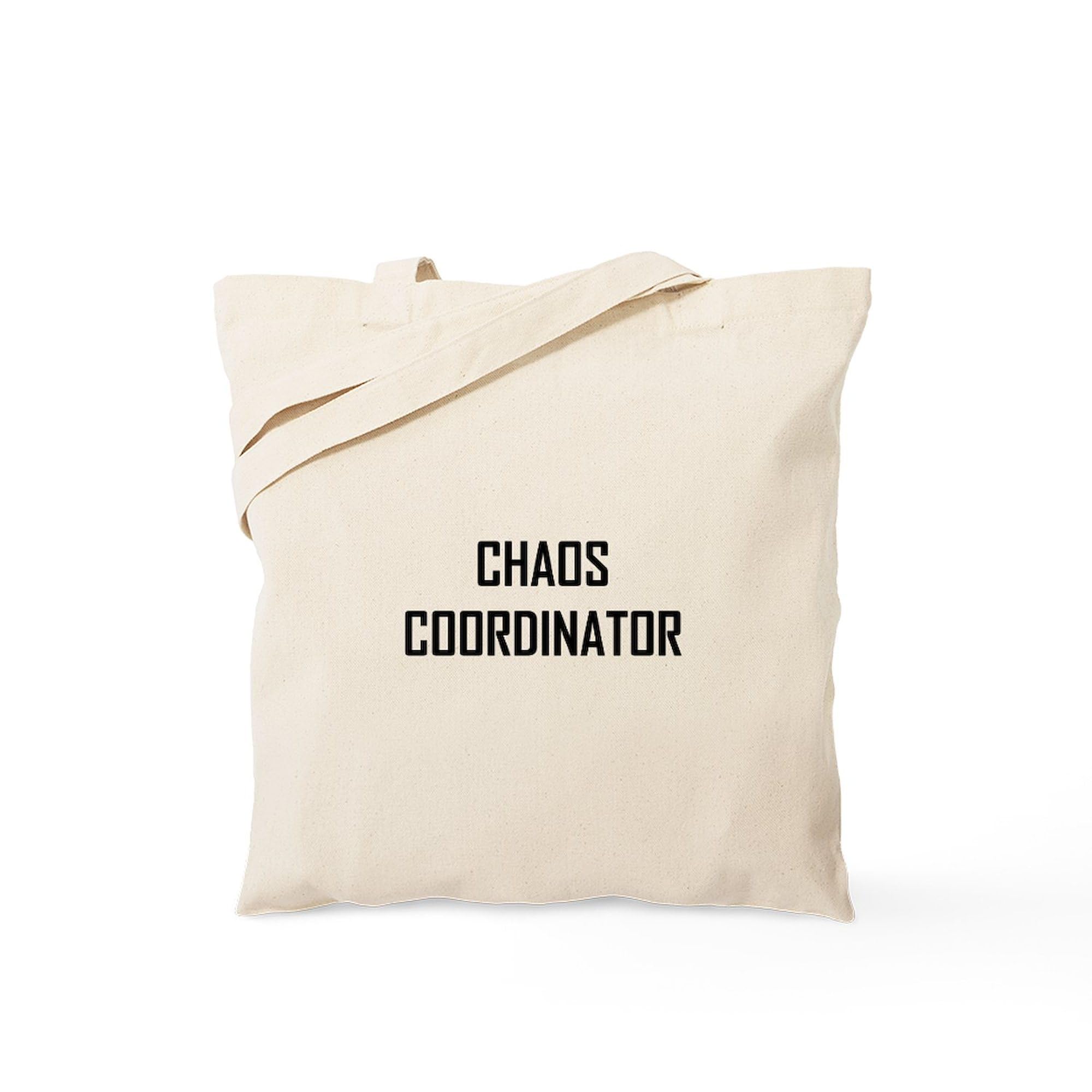 Chaos Coordinator Tote Bag - Natural Canvas Reusable Shopping Bag for Women | Perfect for Work, Groceries & Everyday Use