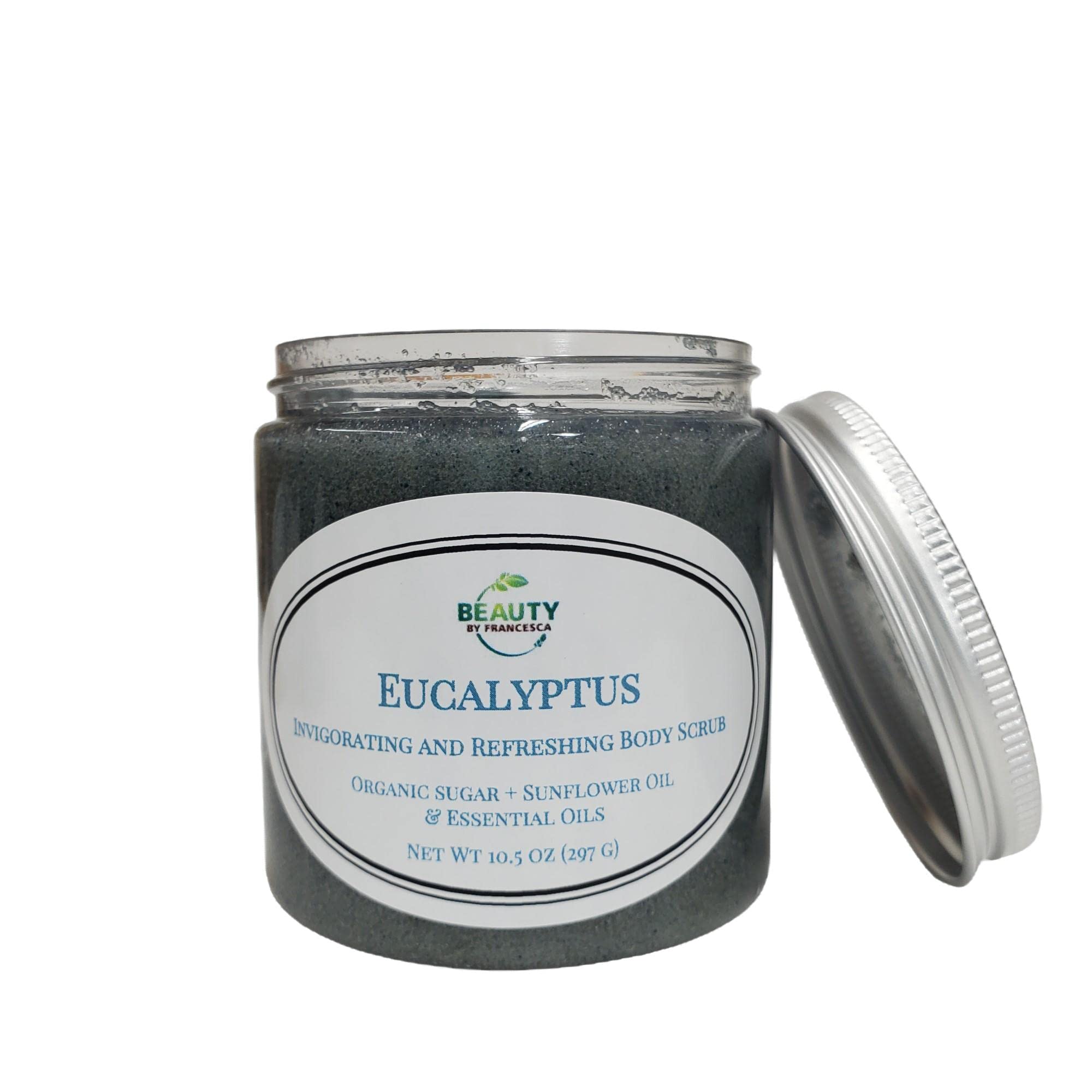 Natural Eucalyptus Body Scrub for Exfoliation & Moisturizing - Spa Quality Skincare for Dry Skin & Relaxation - Perfect for Shower, Bath & Self Care Routine