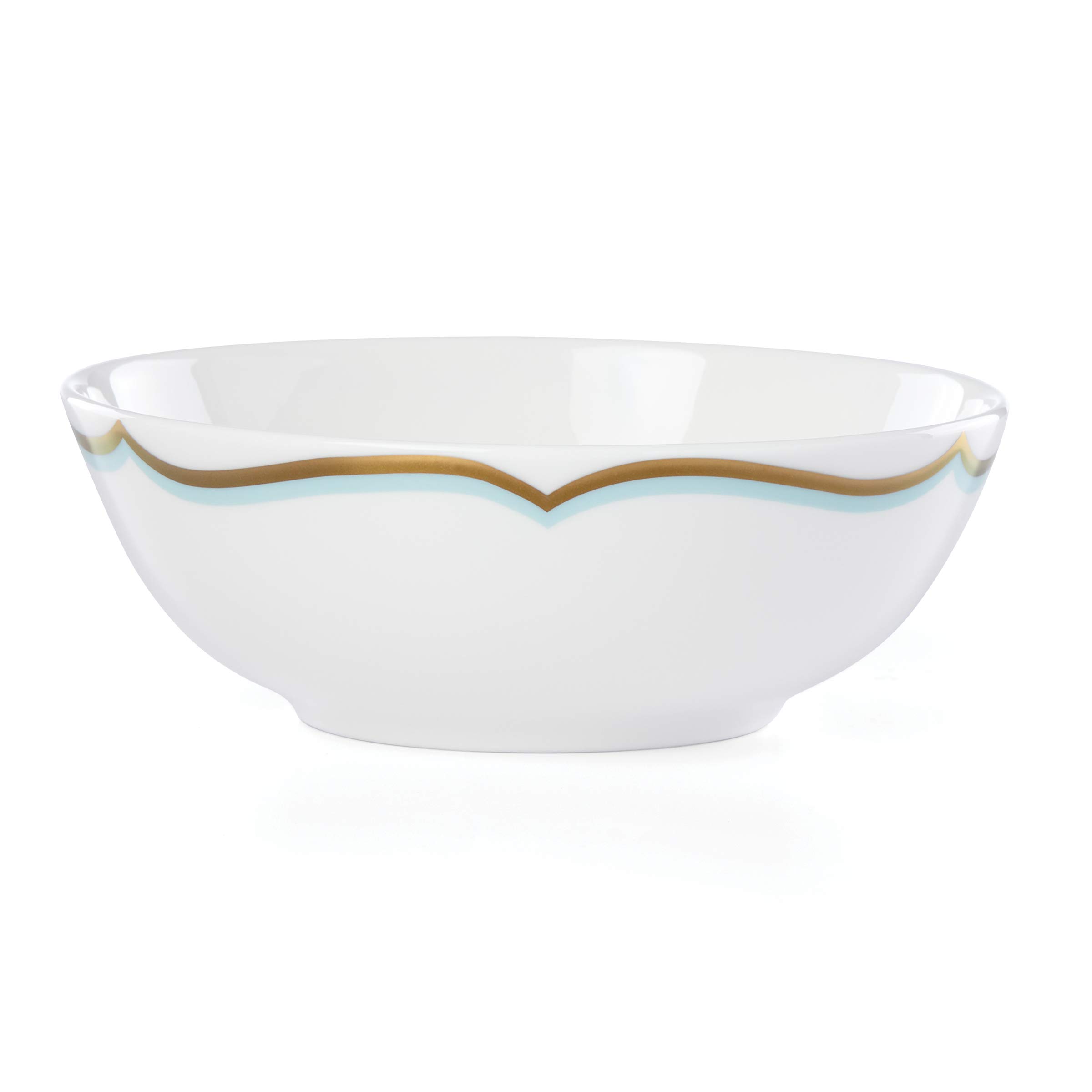 Lenox Aquamarine Contempo Luxe Place Setting Bowl - Elegant 0.65 LB Serving Bowl for Dinner Parties, Wedding Receptions & Holiday Entertaining