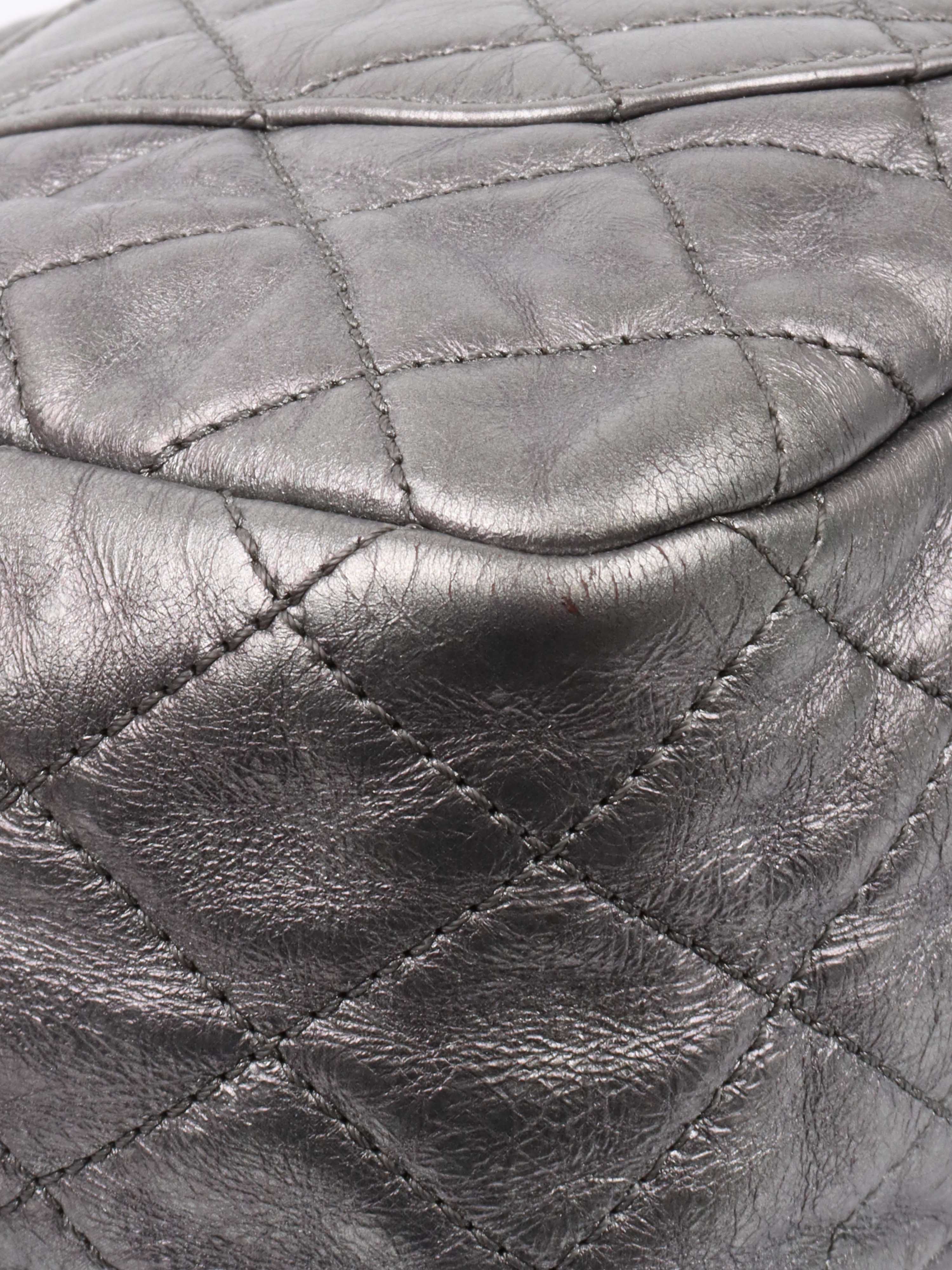 Chanel Metallic Silver 2.55 Reissue Camera Bag - Luxury Designer Crossbody Purse for Women | Perfect for Evening Events, Parties & Travel