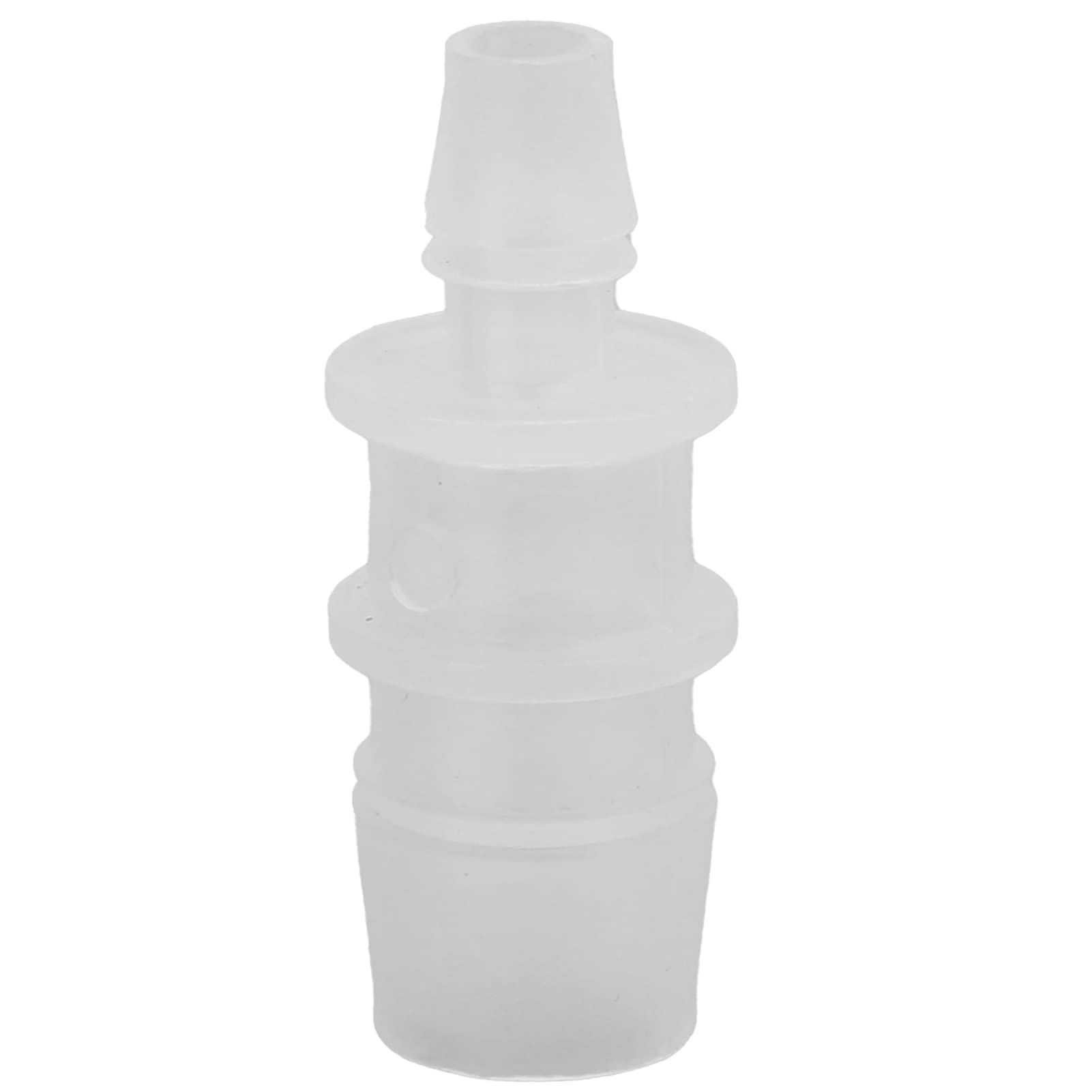 Aquarium Air Valve Connector - Adjustable Diameter Straight Water Pipe Adapter for Fish Tank, Clear Plastic Inlet/Outlet Tube with Pagoda Head (4mm to 2mm) - Perfect for Freshwater & Saltwater Aquariums, Hydroponics Systems