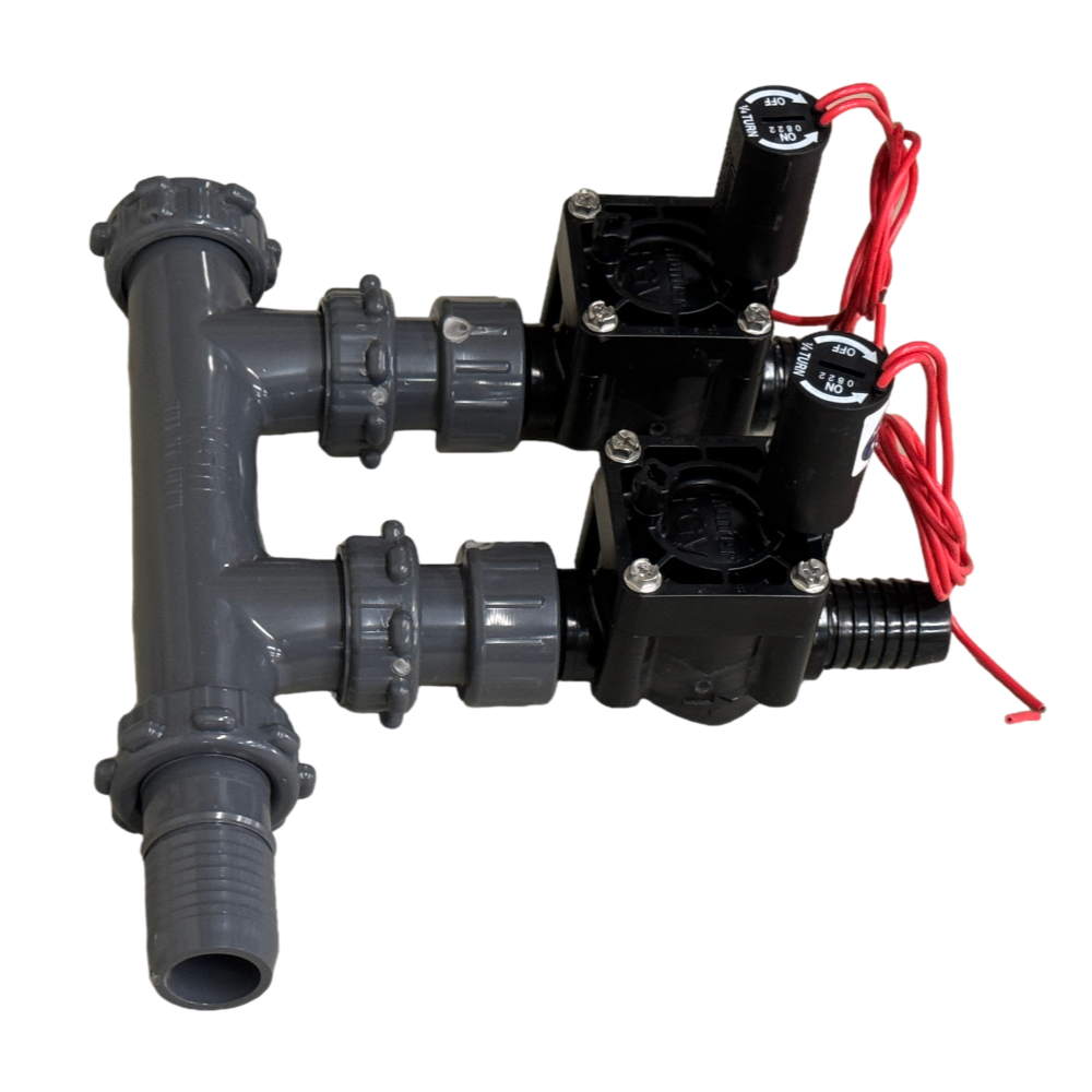 Hunter 1 PGV Valve Manifold Kit - High Performance Irrigation System Replacement Part for Sprinkler & Drip Watering Systems