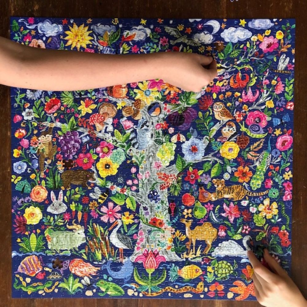 eeBoo Tree of Life 1000 Piece Jigsaw Puzzle for Adults & Families - Perfect for Family Game Nights, Stress Relief & Home Decor