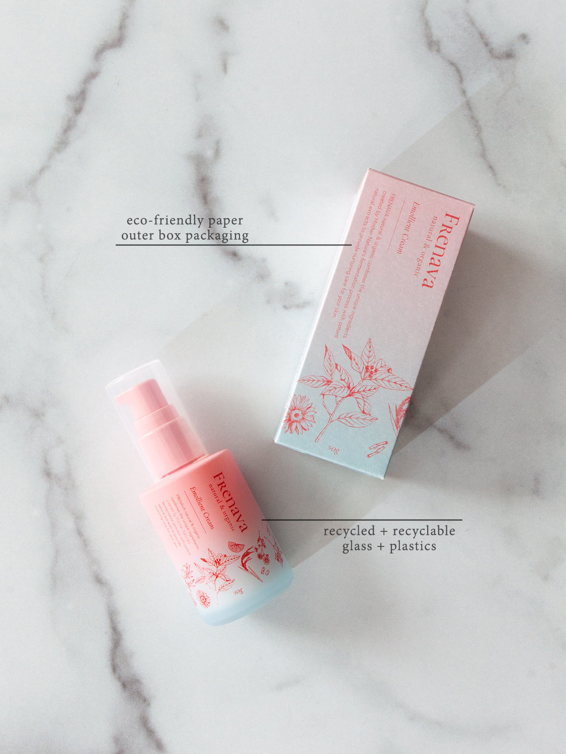 FRENAVA Moisturizing Emollient Cream for Dry Skin - Hydrating & Nourishing Face & Body Lotion - Perfect for Daily Skincare Routine, Eczema & Dermatitis Relief