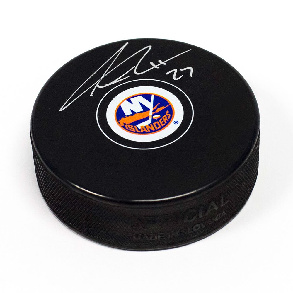 Anders Lee Autographed New York Islanders Hockey Puck - Signed Collectible Memorabilia for NHL Fans, Sports Decor & Gift Idea