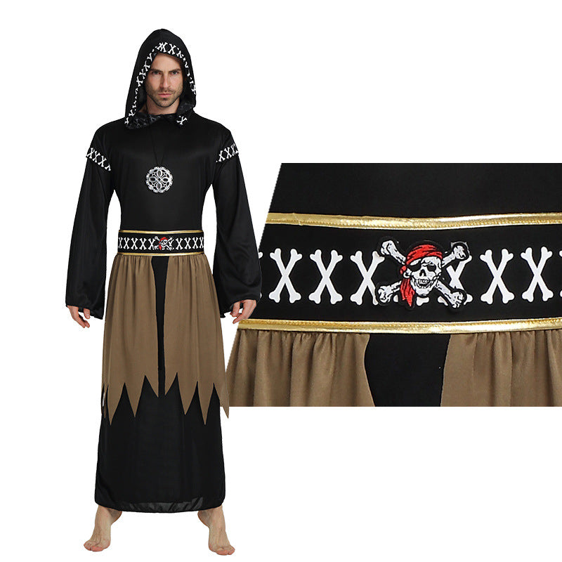 Men's Halloween Costume Robe - Soft & Comfortable Cosplay Bathrobe for Halloween Parties, Horror Movie Nights, and Themed Events