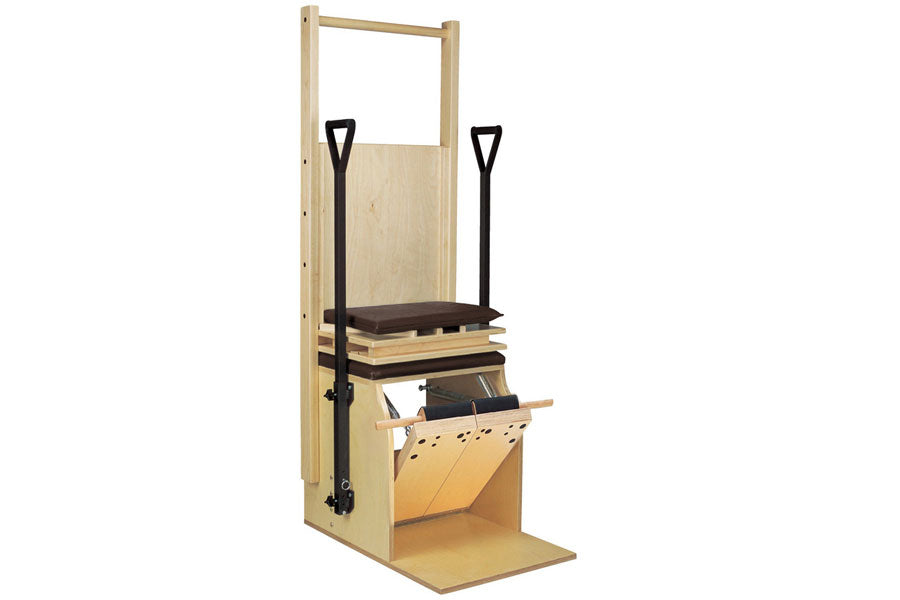 Peak Pilates High/Low Combo Chair with Split Pedal - Professional Pilates Equipment for Home & Studio Workouts - Perfect for Strength Training, Flexibility & Rehabilitation Exercises