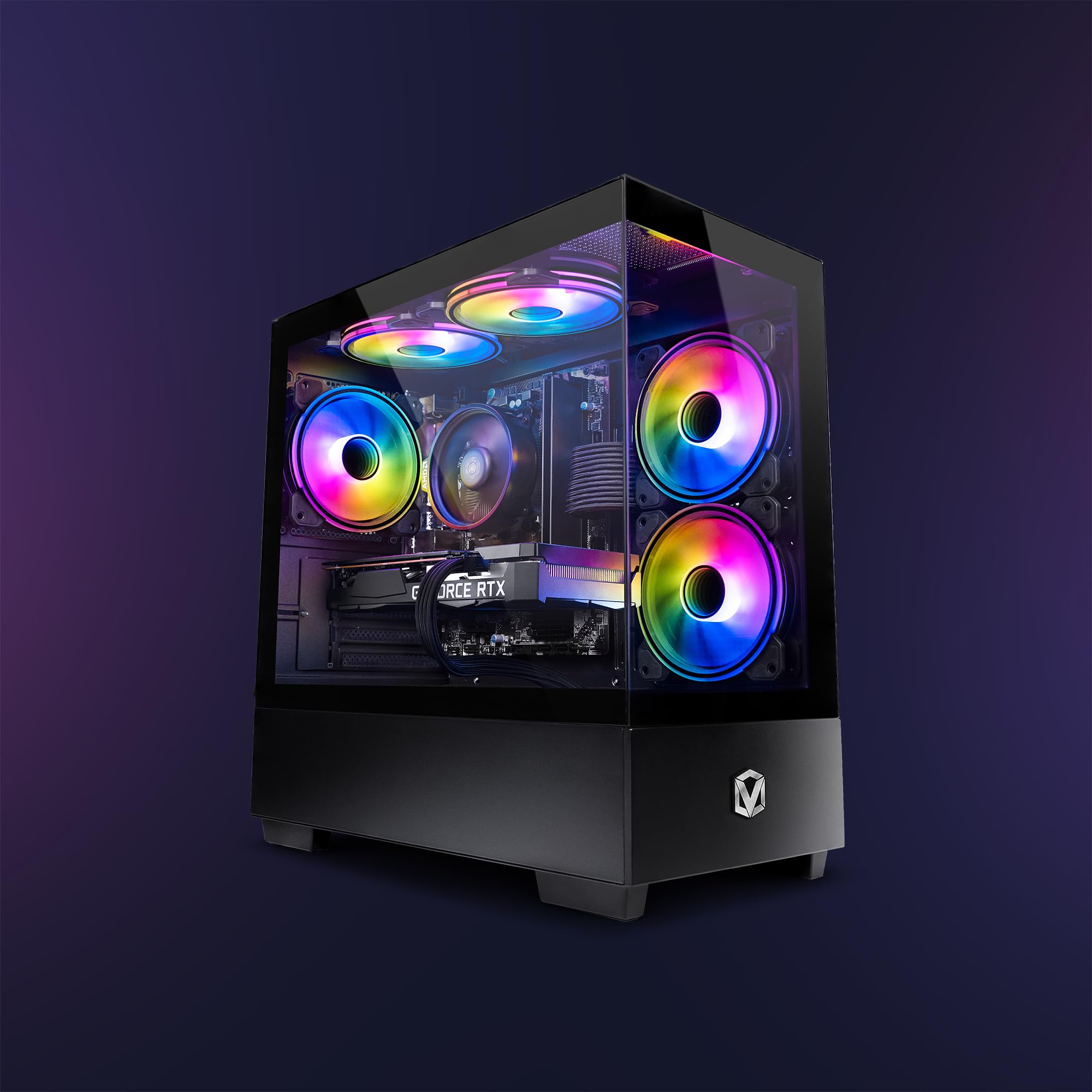 VIBOX V-193 Gaming PC - AMD Ryzen 5 4500 4.1GHz, NVIDIA RTX 3060 12GB, 16GB RAM, 1TB SSD, Windows 11, WiFi - Perfect for Esports, Streaming & High-End Gaming