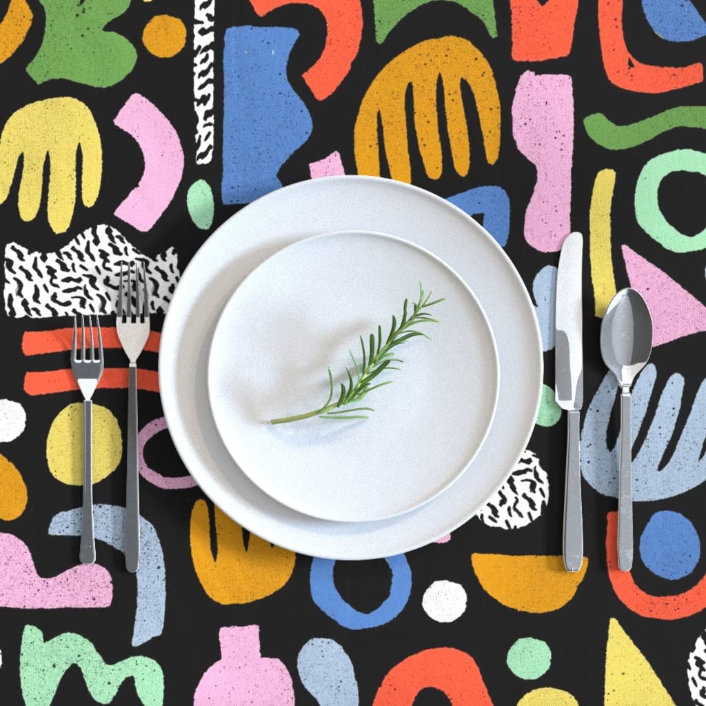 Custom Printed Cotton Sateen Tablecloth 70