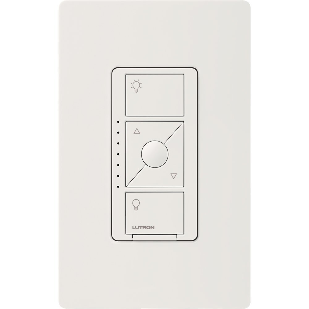 Lutron Caseta Smart Dimmer Switch ELV+ (Requires Lutron Hub) - 250W LED Compatible, Single-Pole/3-Way, Neutral Wire Required - PD-5NE-WH (2-Pack, White) - Perfect for Smart Home Lighting Control in Living Rooms, Bedrooms & Kitchens