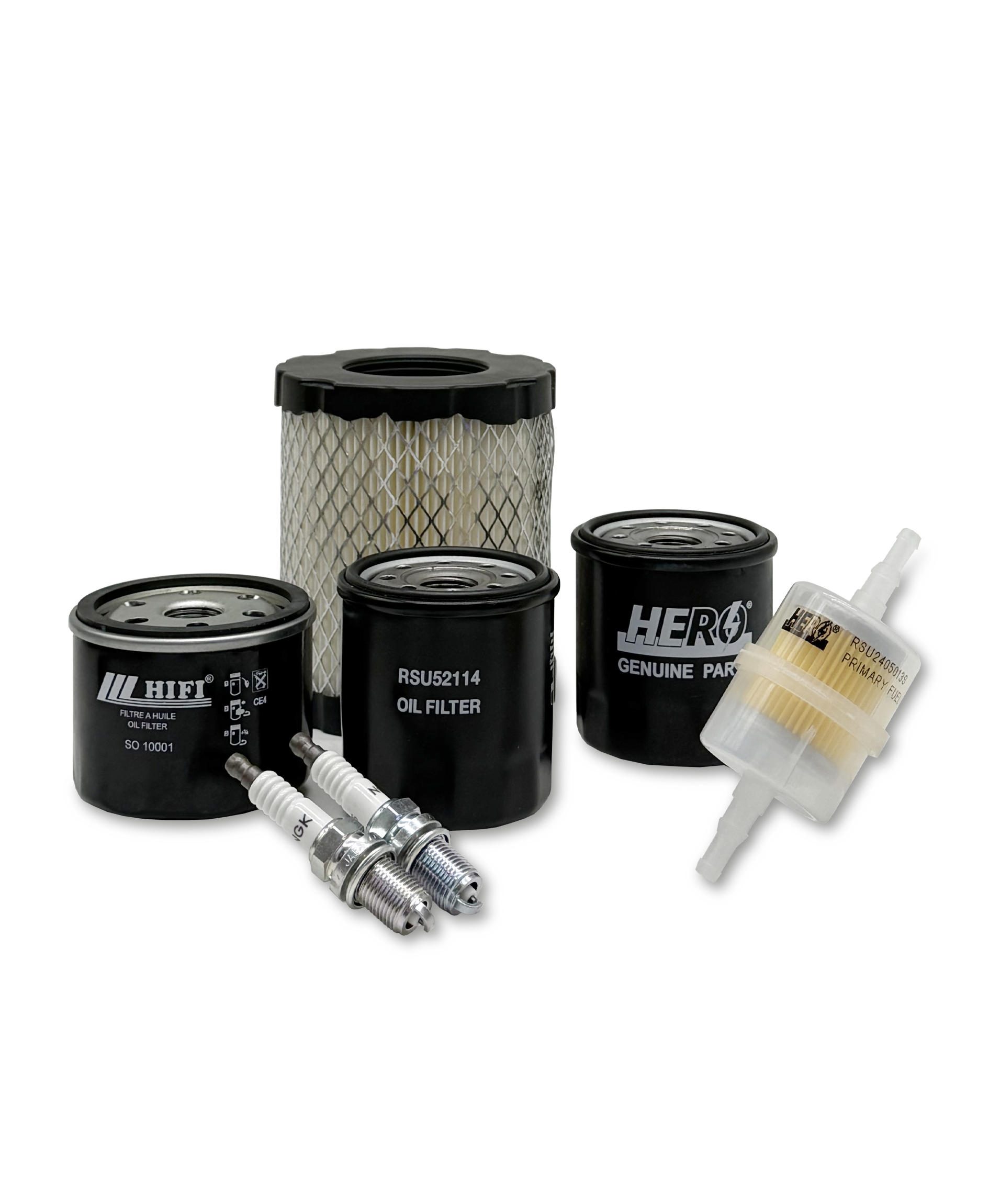 HERO® Maintenance Filter Kit for Kubota Z251BR Zero Turn Mower - Air & Oil Filters Replacement Set - Perfect for Lawn Care & Landscaping Equipment Maintenance