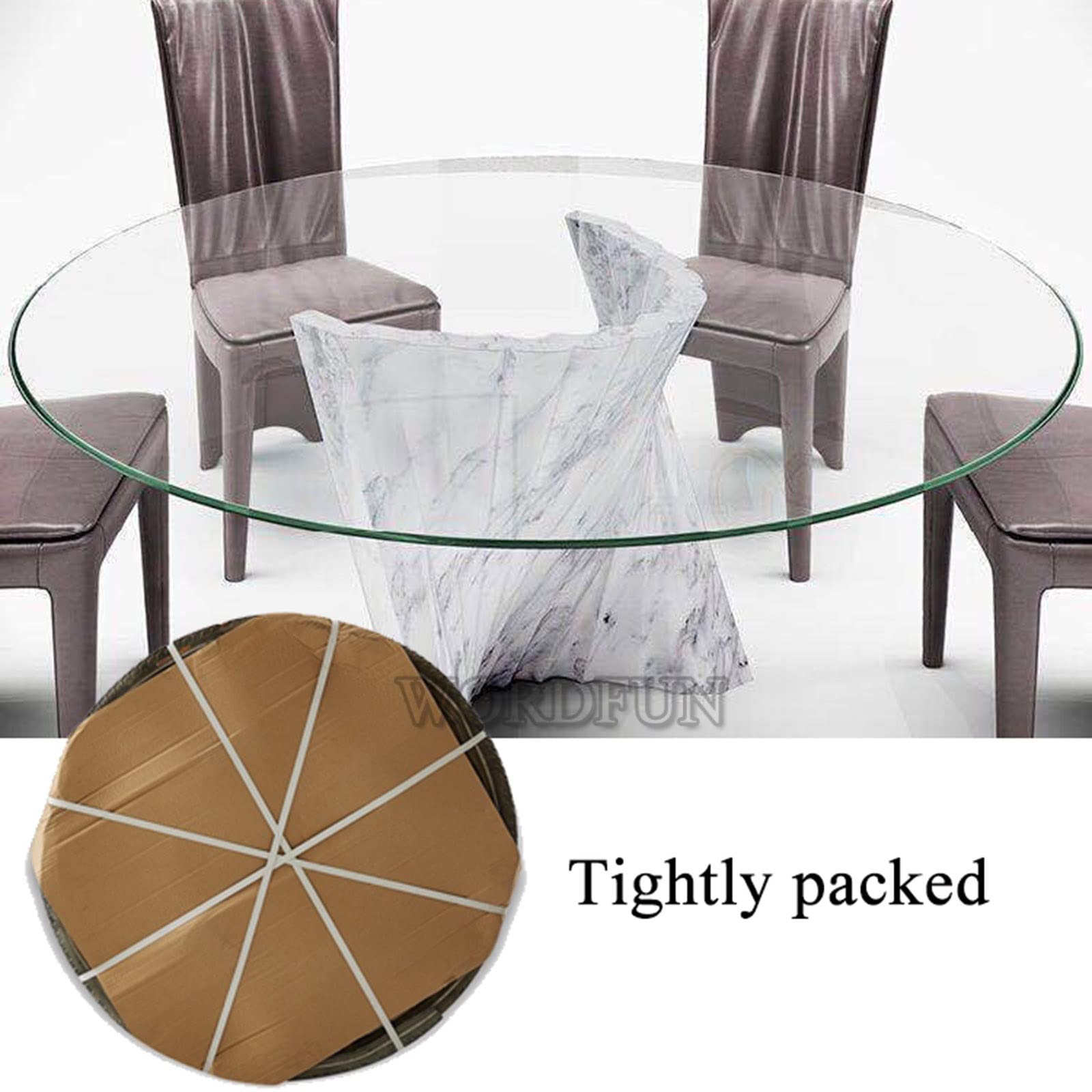 Premium Round Tempered Glass Table Top - 15