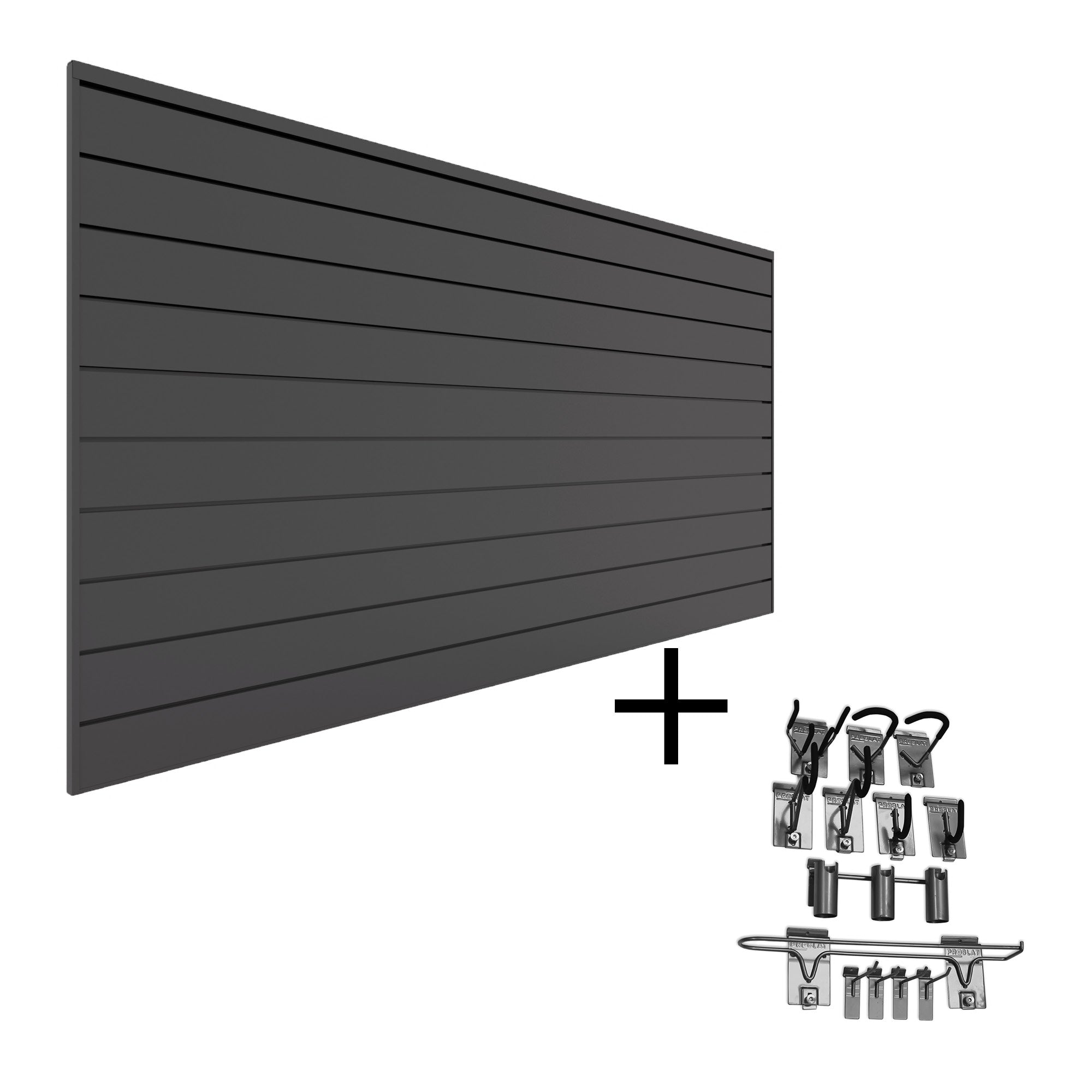 PVC Slatwall Sports Bundle - Durable Wall Panel System for Organizing Sports Equipment | Perfect for Garages, Gyms & Retail Stores