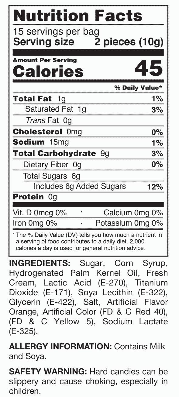 Scripture Candy - Orange & Cream Hard Candies 5.5oz (25-Piece Bag) - Christian Gifts, Bible Study Snacks & Party Favors