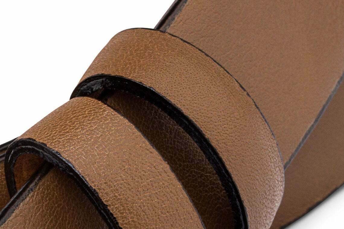 Genuine 25mm Brown Leather Belt Strap for Men - Adjustable No Buckle Tan Beige Replacement for Cartier | Perfect for Casual, Business & Formal Wear
