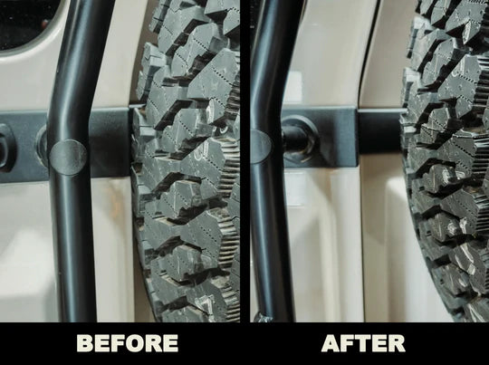Grenadier Tire Relocation Bracket - Euro Style Off-Road Accessory for Jeep & 4x4 Vehicles | Perfect for Adventure & Overlanding