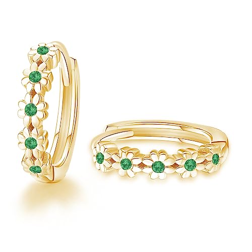 Gold-Emerald Green CZ