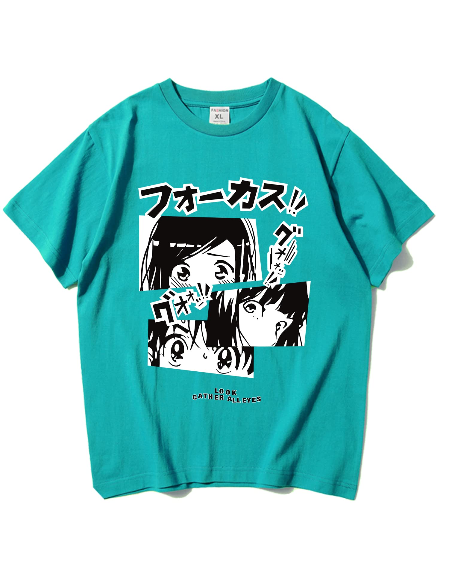 Oversized Anime Manga T-Shirt for Men & Women - Streetwear Fashion Casual Loose Fit Tee - Perfect for Cosplay, Gifts, and Everyday Wear