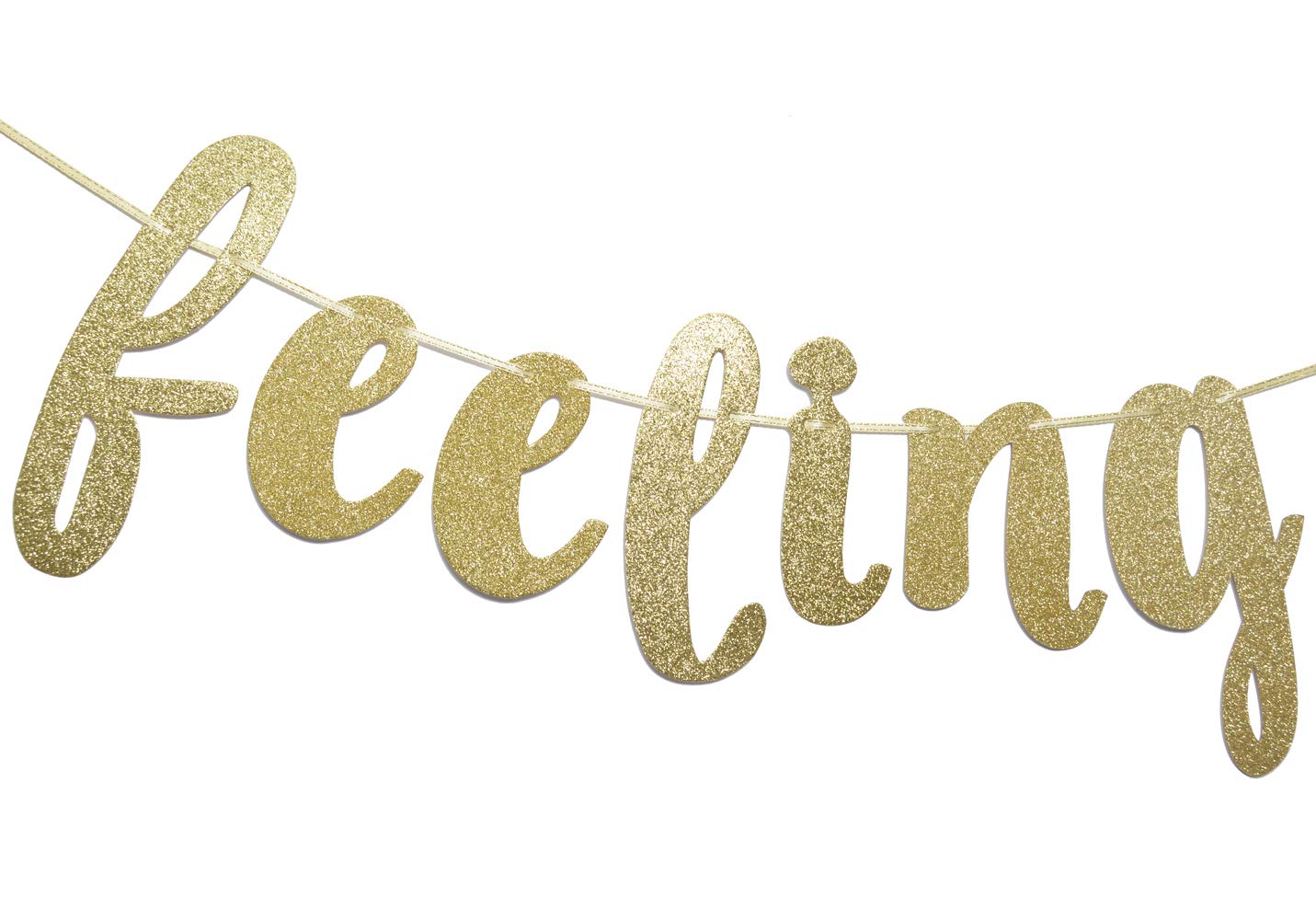 Feeling 22 Glitter Birthday Banner - Gold 22nd Birthday Party Decorations for Women, Girls | Perfect for Birthday Parties, Photo Booths & Wall Decor