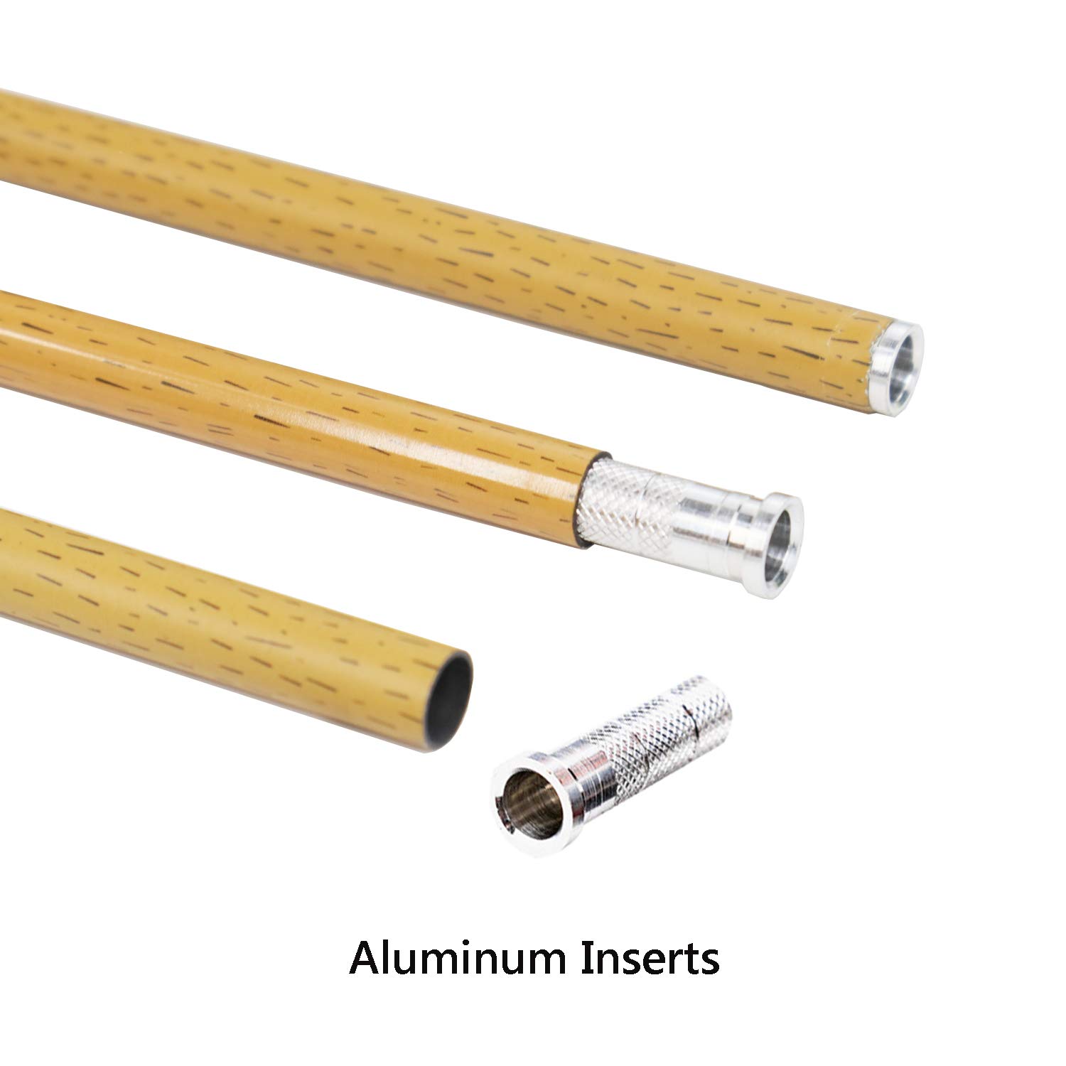 Premium Carbon Hunting Arrow Shafts 12-Pack | 340 Spine with Aluminum Inserts & Plastic Nocks | Compatible with Compound & Recurve Bows | Perfect for Target Practice, Bowhunting & Outdoor Sports