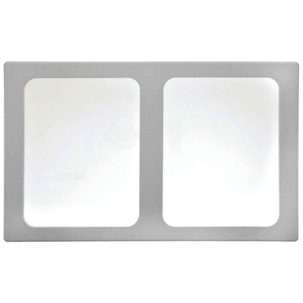 Vollrath Miramar 1/2 Size White Stone Resin Food Pan - 20 7/8