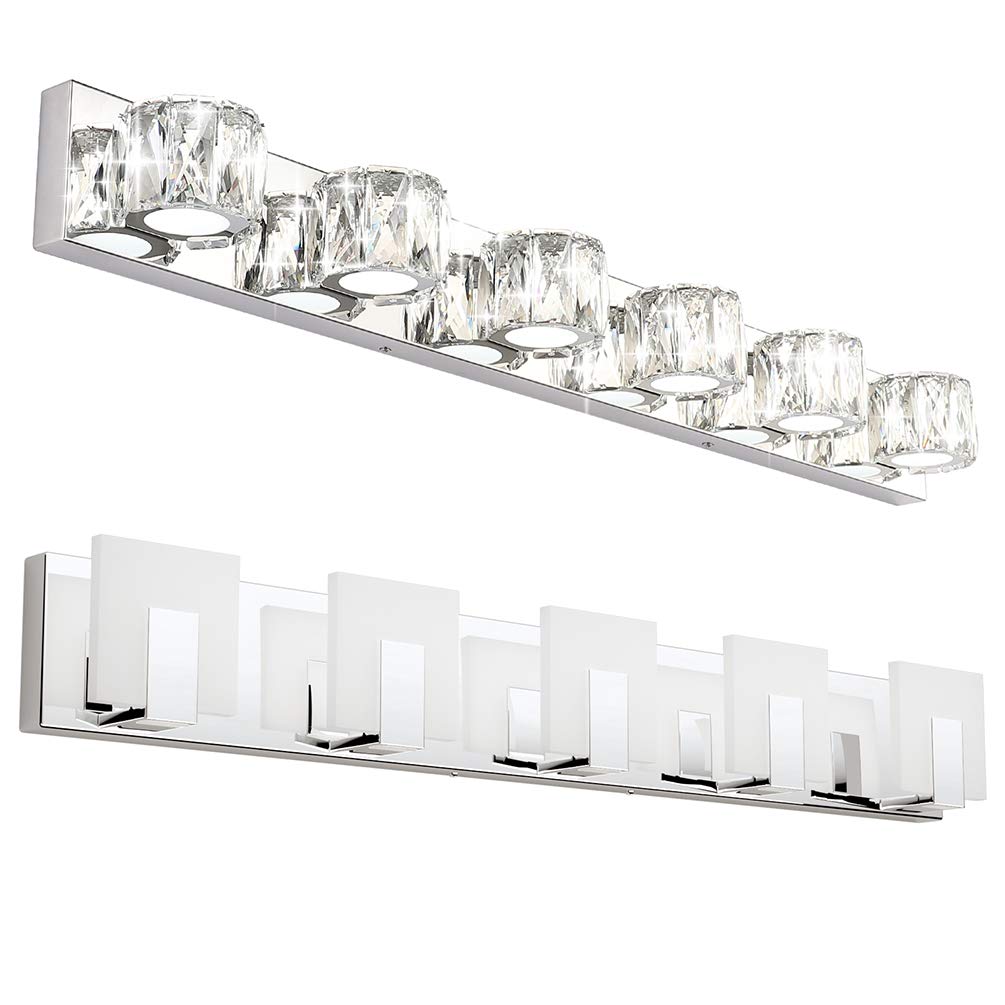 Aipsun Modern LED Vanity Light - 12W Energy Saving Bathroom Lighting Fixture with Dimmable Warm White Light for Mirror - Perfect for Bathroom, Dressing Room & Makeup Area