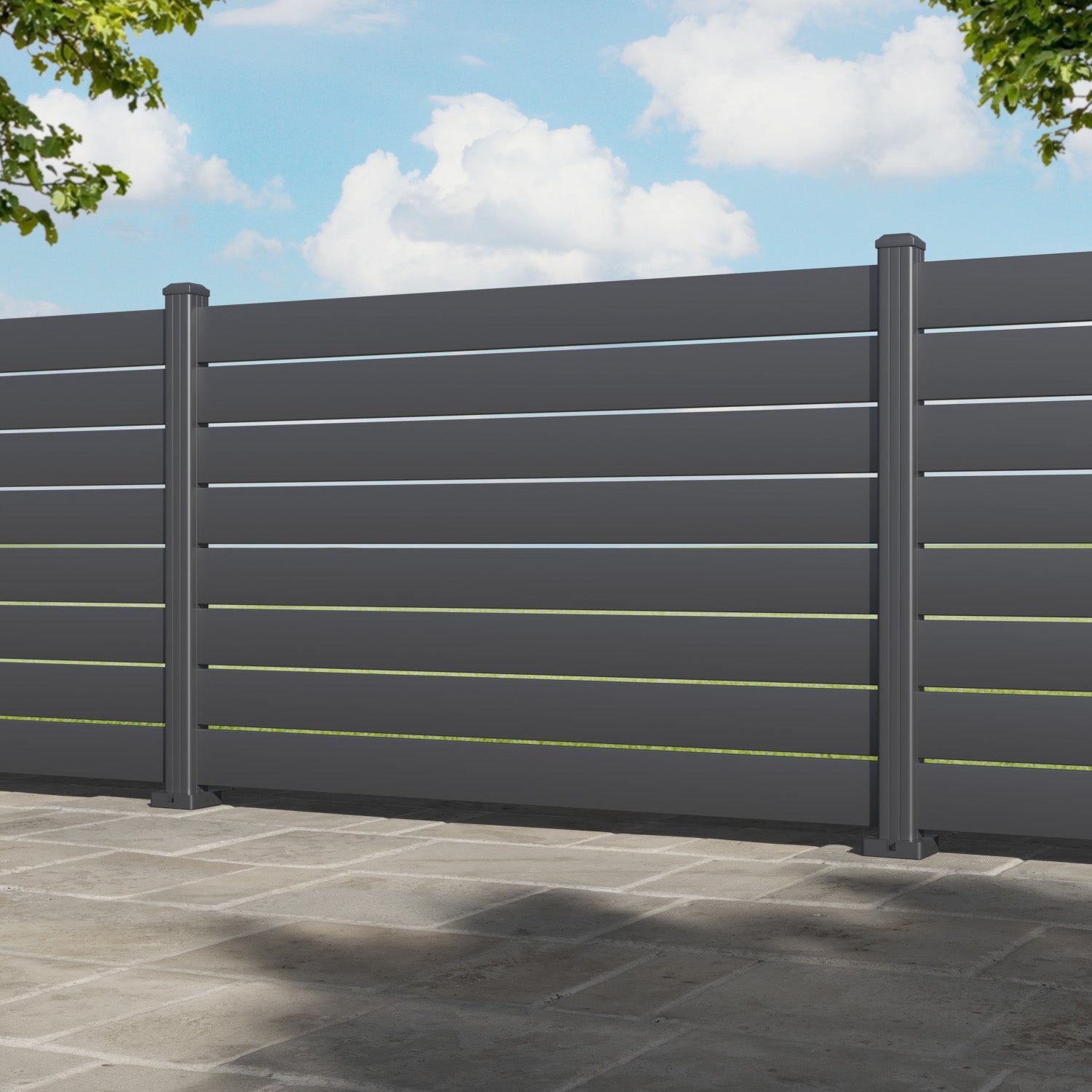 Durable Avalon Aluminum Fence Panel with Matching Posts - Perfect for Backyard Privacy, Pool Safety & Garden Protection