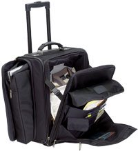 15-Inch Rolling Laptop Overnighter Bag with Wheels - Black | Perfect for Business Travel & Daily Commute