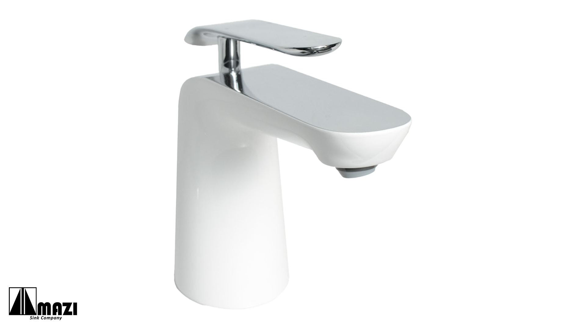 Modern Bathroom Vessel Faucet 211CHW - Single Hole Above Counter Sink Faucet with High Arc Spout for Vanity, Powder Room & Guest Bathroom Decor