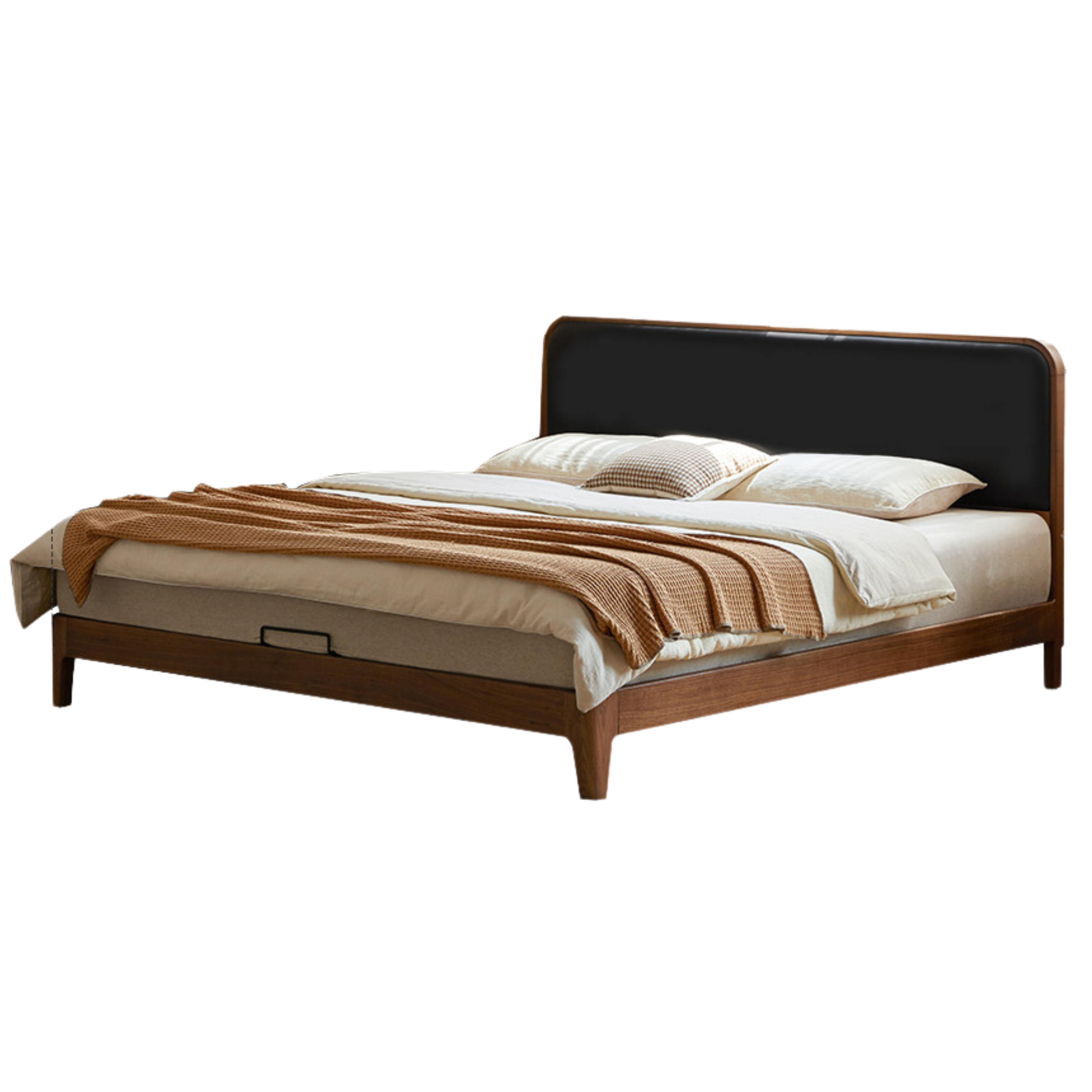 Rich Dark Walnut color black Low bunk bed